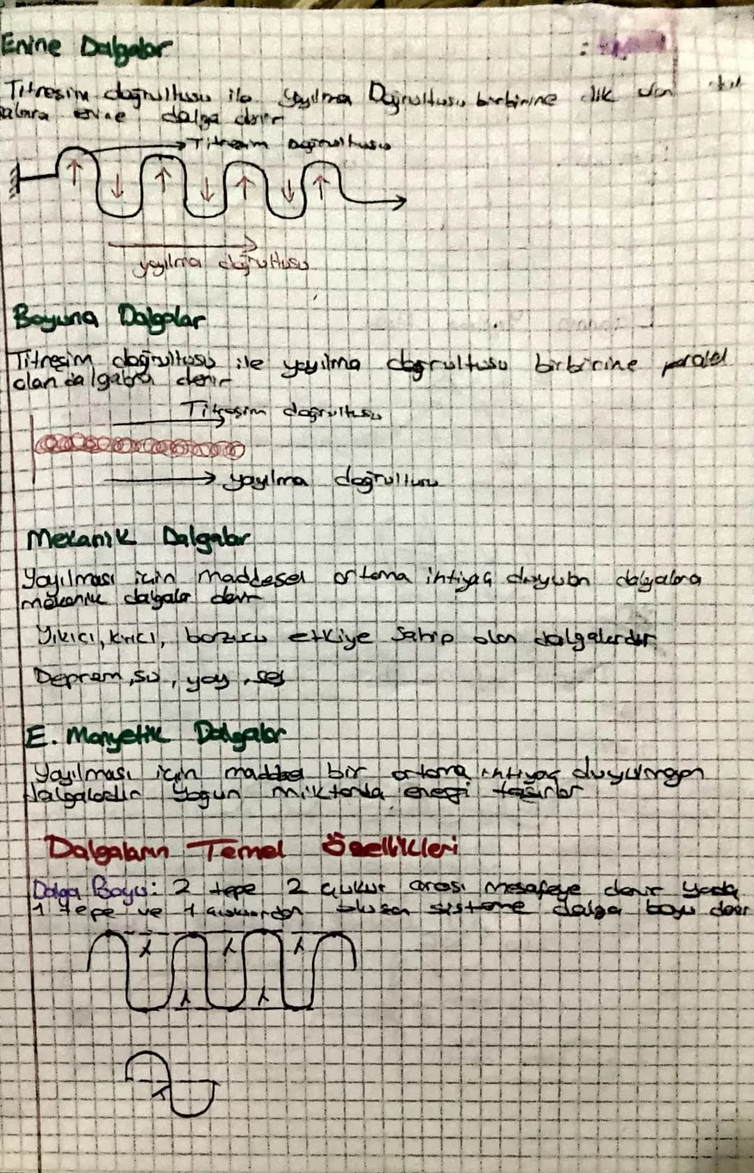 # DALGALAR

Titreşim Dogrultusun
Göre Dalgator

Energilerime 60
Dalgabr

Enine

Boying

Mourm D.

Electro me

Deprem
Jay
S

Depren
yay
Sy
Se