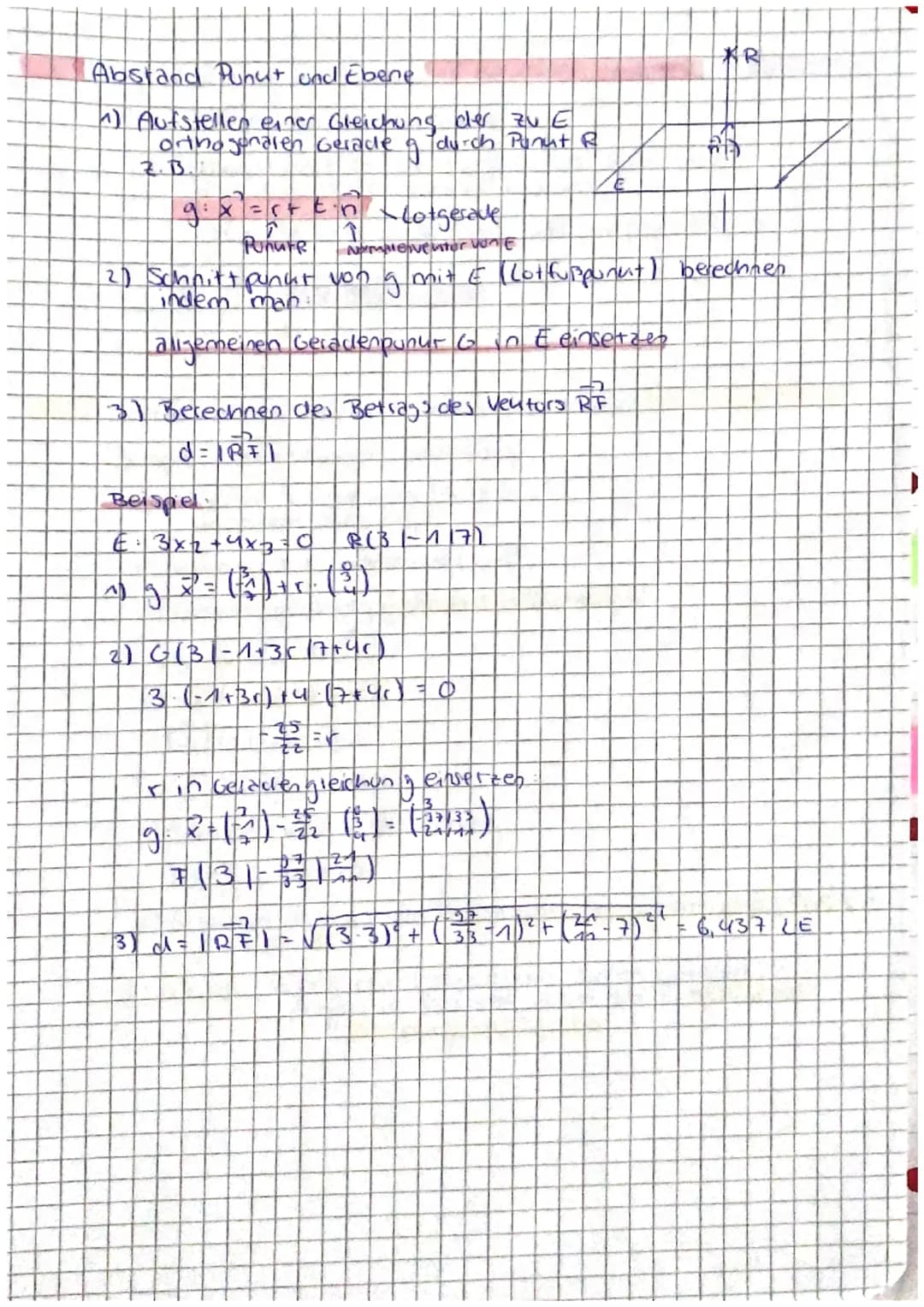 GERADEN

Vorwissen (Punute und Ventoren im Raum)
→ Abstand zweier Punute A(a₁a₂a₃) und B(b₁b₂b₃)
$AB = \sqrt{(b₁-a₁)²+(b₂-a₂)²+(b₃-a₃)²}$
→ 