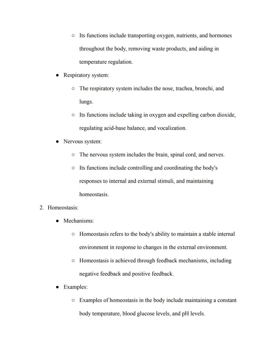 AP Biology Study Guide

IX. Anatomy and Physiology:

1. Human anatomy:

*   Skeletal system:

    *   The skeletal system is made up of bone
