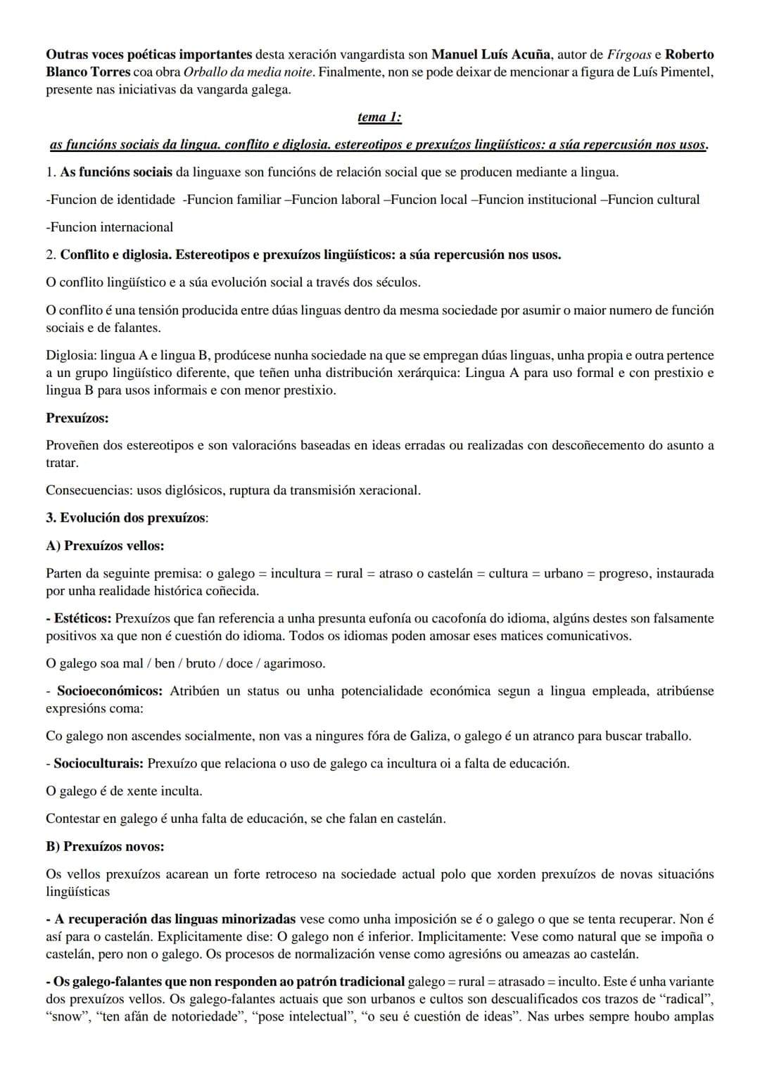 # Tema 1:
A poesía das Irmandades da Fala. Características, autores e obras representativas.

A literatura galega a principios do século XX 