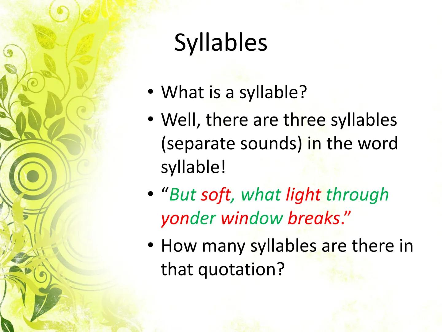 # Goals and Expectations

Identify and respond
to poetic language
and imagery

At the end of
this lesson,
students should
be able to:

Know 