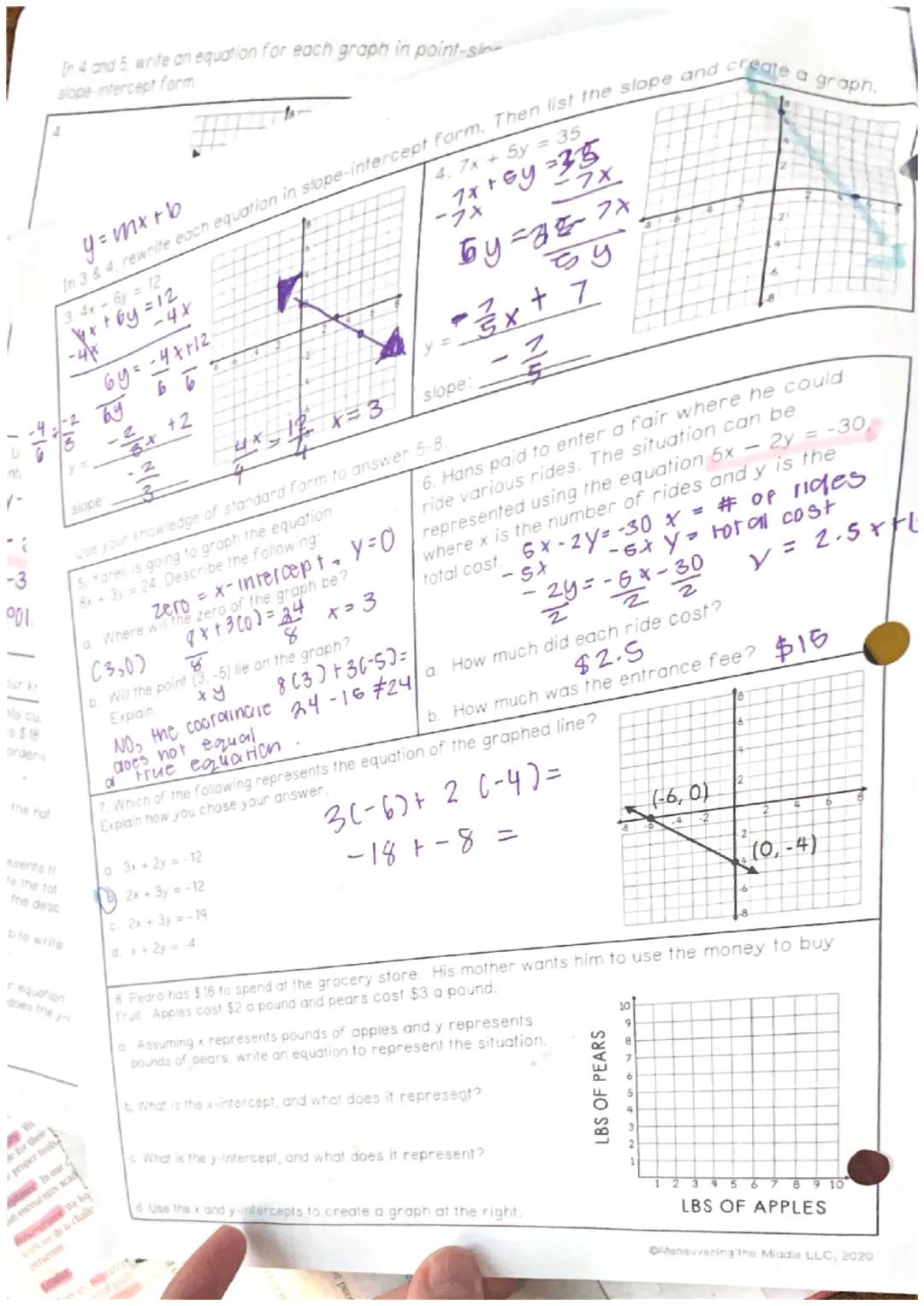 ~> straight lino
linear Function
Unit: Linear Functions
Student Handout 1
FCx7 = 2 + ①
Name
Date
SLOPE AND RATE OF CHANGE
(same thing)
Pd
Je