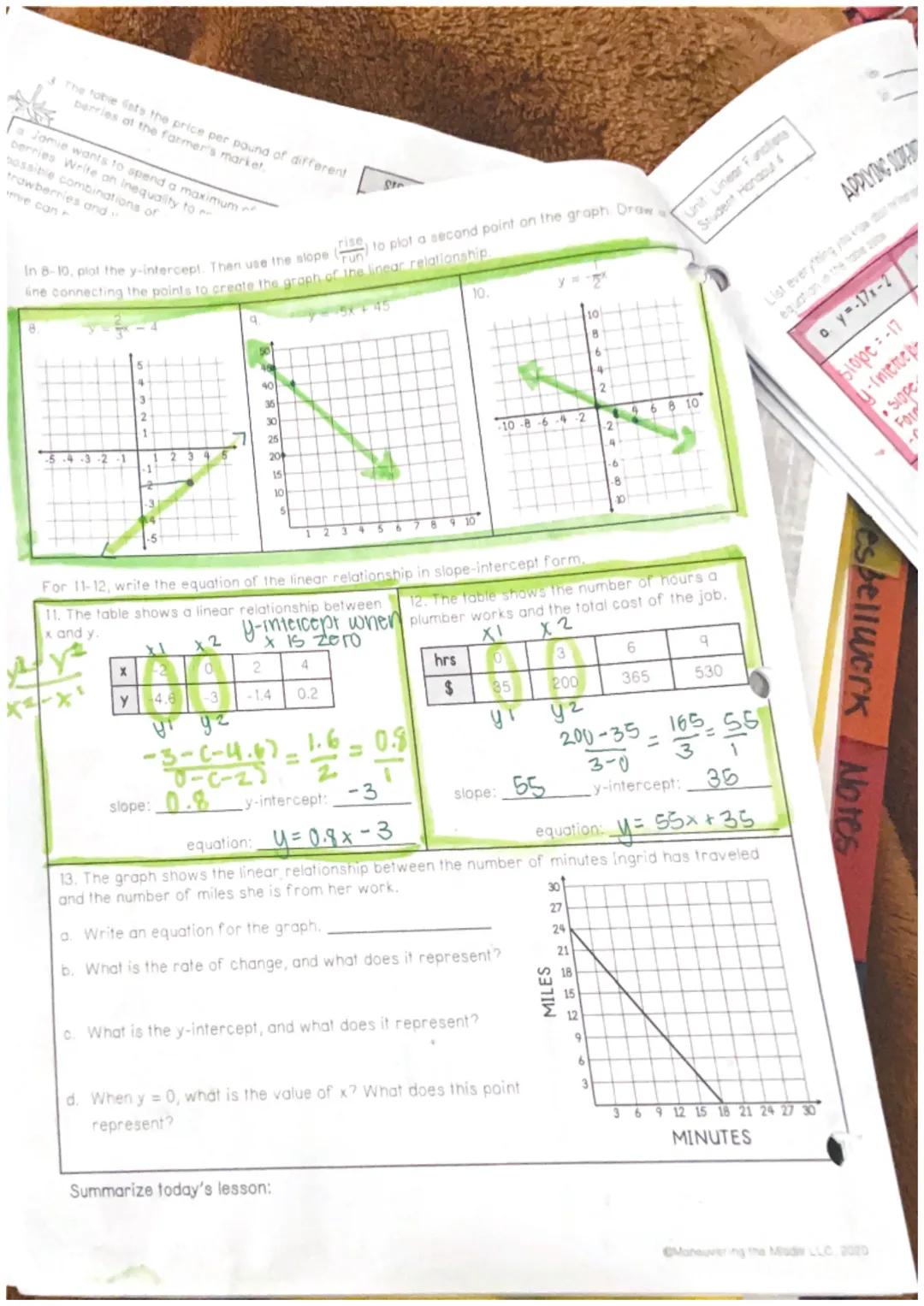 ~> straight lino
linear Function
Unit: Linear Functions
Student Handout 1
FCx7 = 2 + ①
Name
Date
SLOPE AND RATE OF CHANGE
(same thing)
Pd
Je