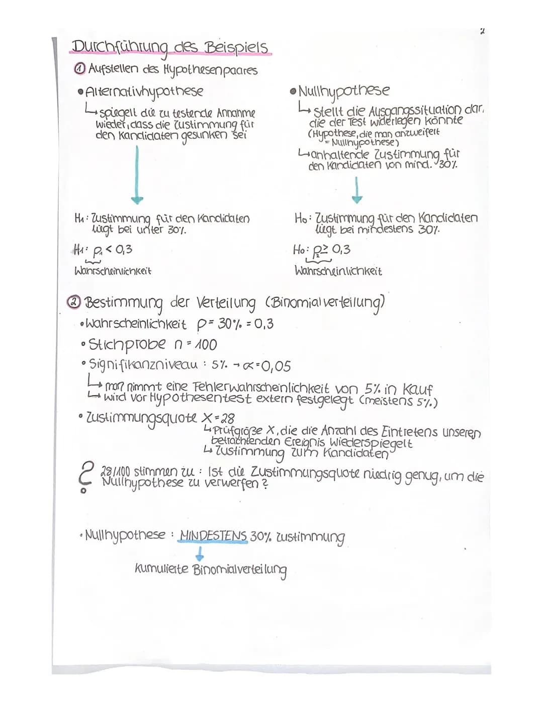 5.135
5.136
# Hypothesentest
Definition statistisches Testverfahren,
das Behauptungen überprüft
*   dieser Prozess findet immer an einem
   