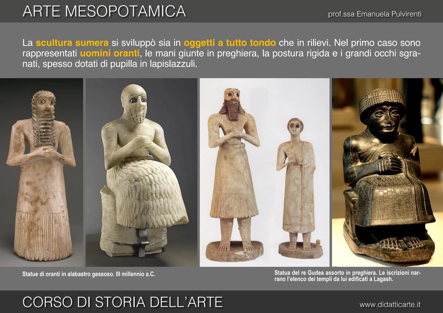 prof.ssa Emanuela Pulvirenti

2. ARTE MESOPOTAMICA

CORSO DI STORIA DELL'ARTE

www.didatticarte.it # ARTE MESOPOTAMICA

# TANTI POPOLI TRA D