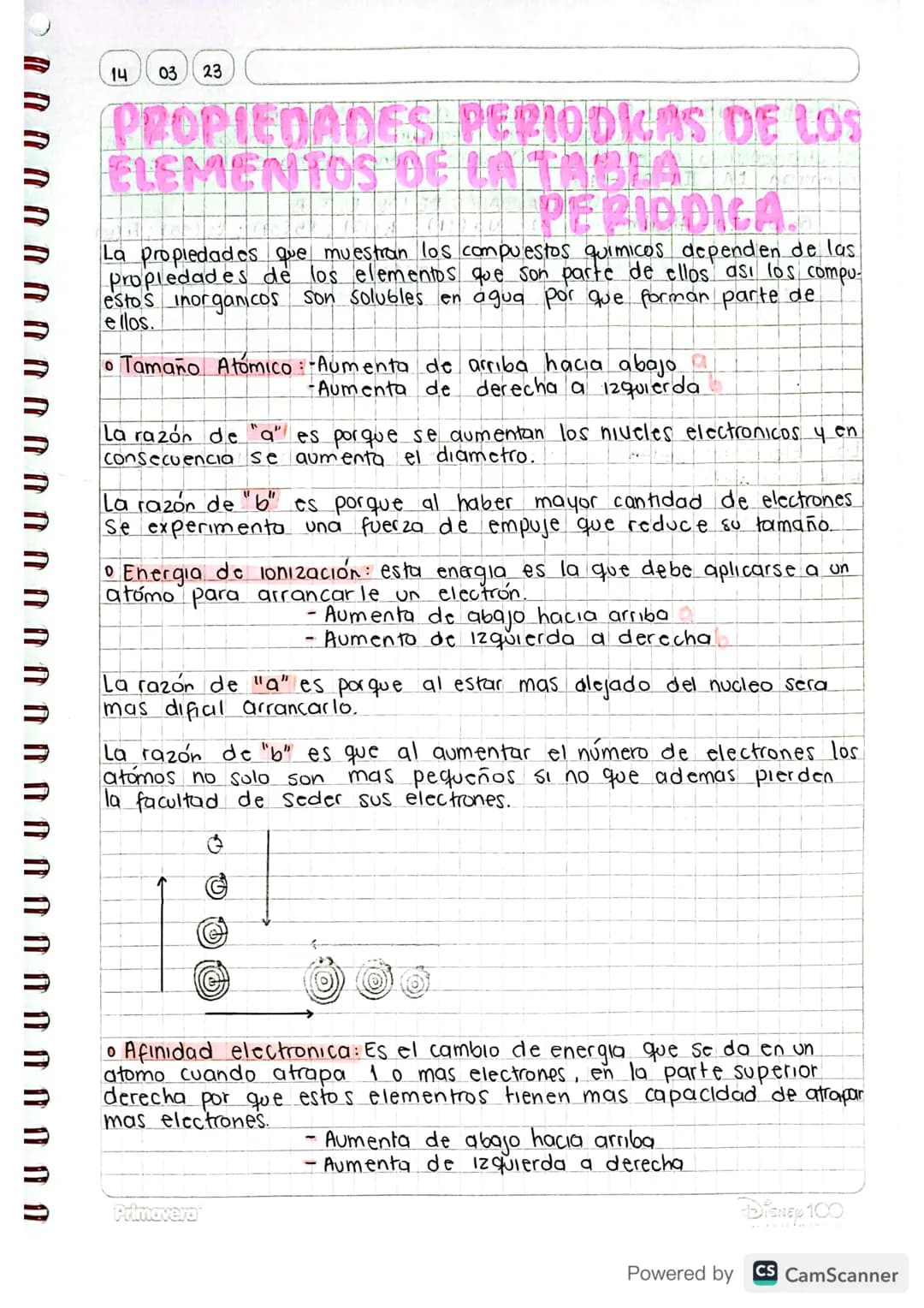 14
03 23
# PROPIEDADES PERIODKAS DE LOS
## ELEMENTOS DE LA TABLA
### PERIODICA
La propiedades que muestran los compuestos quimicos dependen 