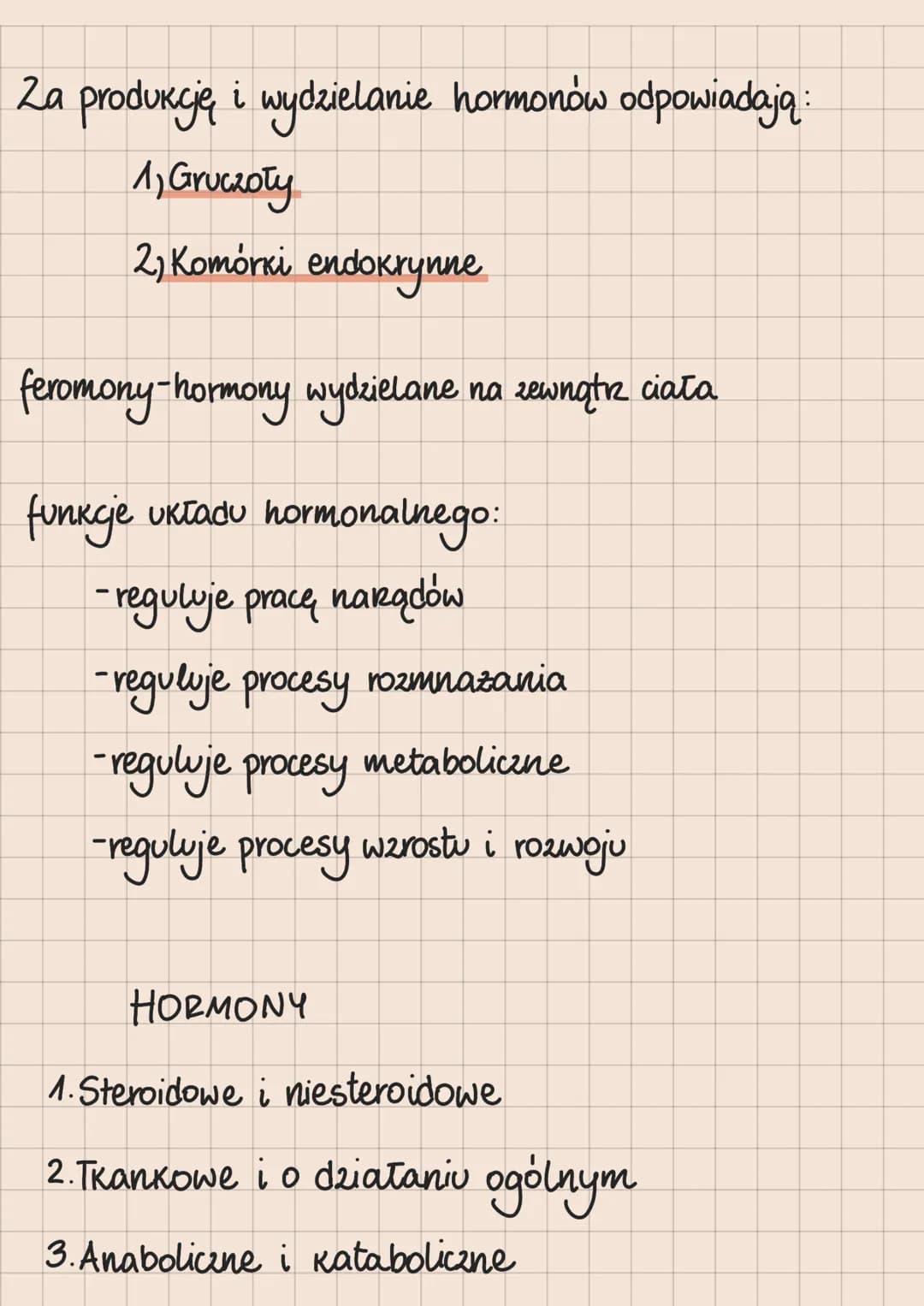 Za produkcję i wydzielanie hormonów odpowiadają:
1) Gruczoły
2) Komórki endokrynne

feromony-hormony wydzielane na zewnątrz ciała

funkcje u