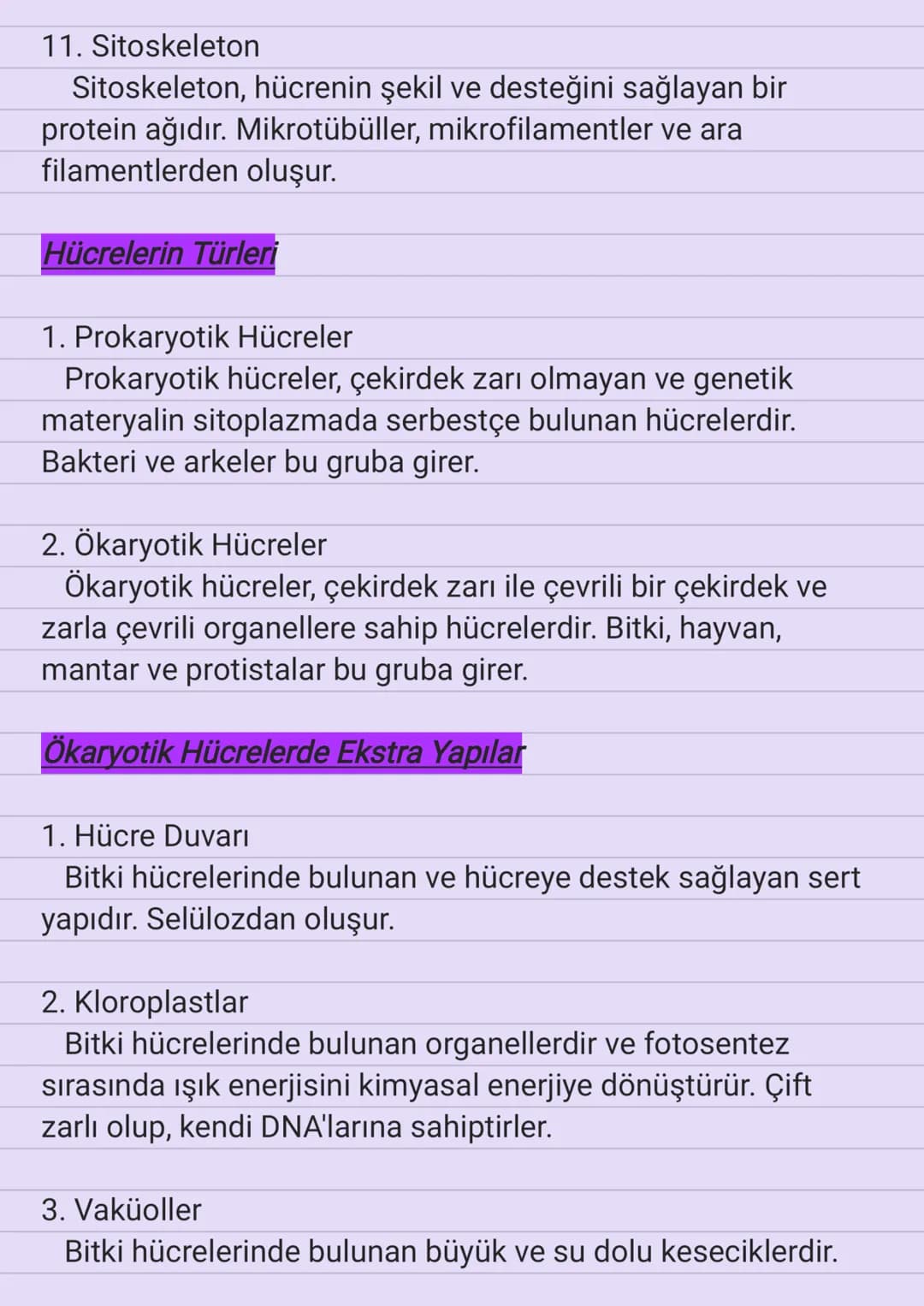 # Hücrenin Yapısı

Hücre, canlı organizmaların temel birimidir. Tüm yaşam
fonksiyonlarını gerçekleştiren ve organizmanın yapısını
oluşturan 