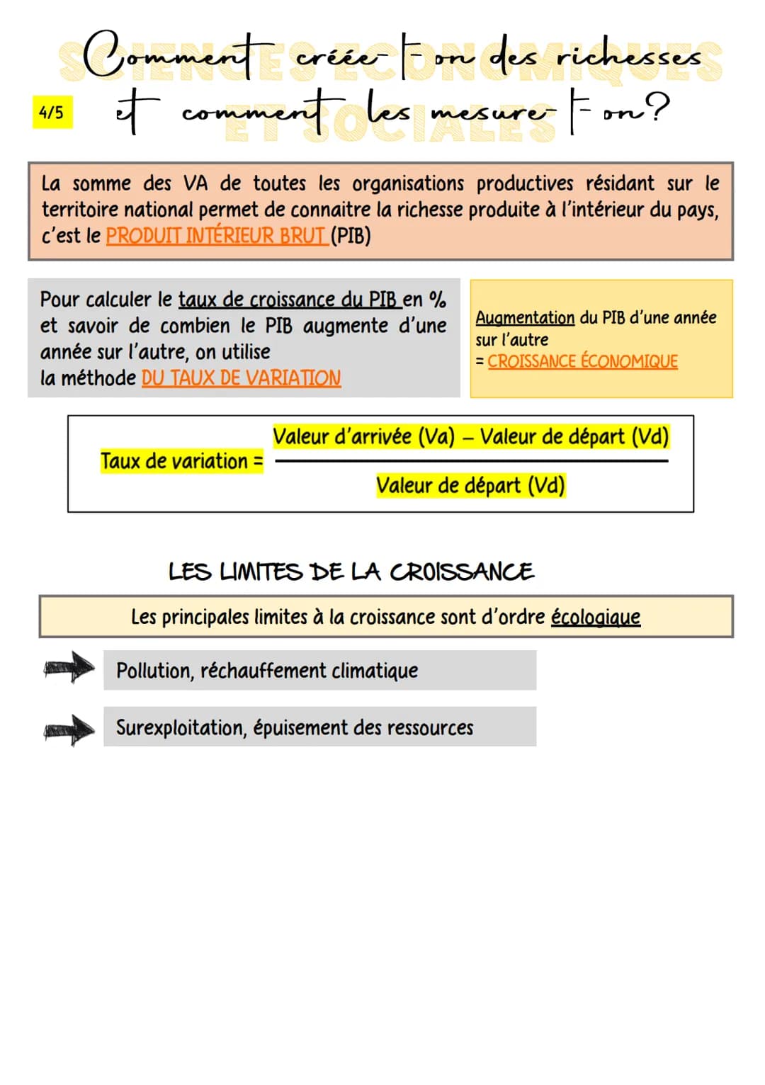 1/5
# Comment créée - on des richesses
## et comment les mesure - e-on?

La PRODUCTION correspond aux activités humaines qui consistent à cr