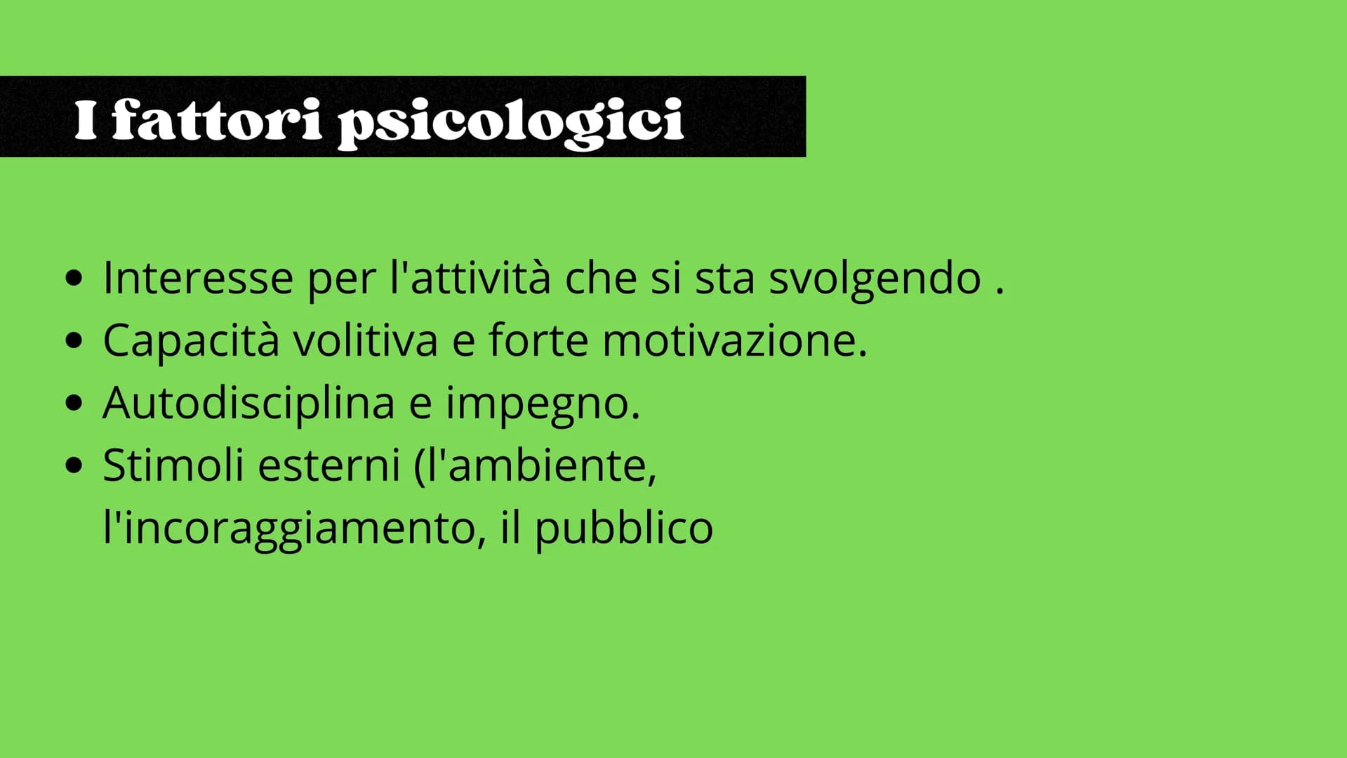 # La resistenza

Scienze motorie # Definizione

La resistenza è la capacità di prolungare nel tempo
un'attività fisica contrastando l'insorg