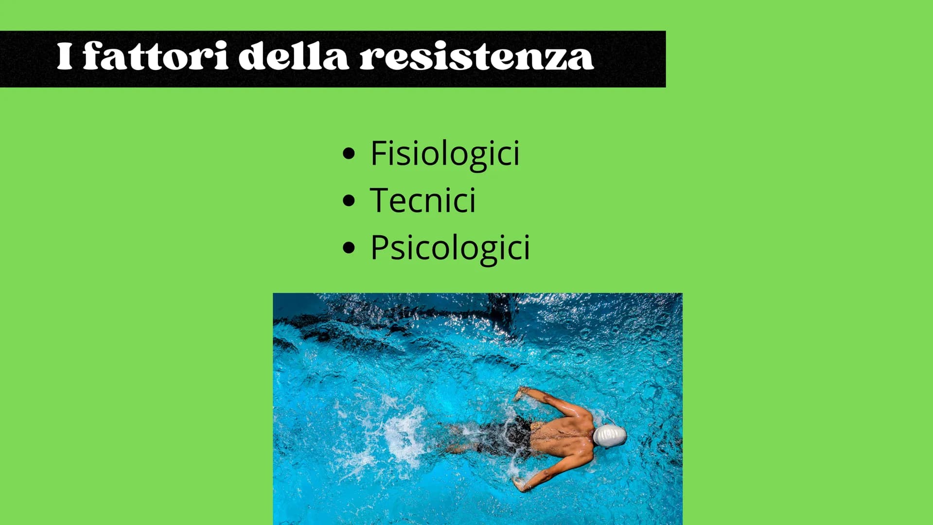 # La resistenza

Scienze motorie # Definizione

La resistenza è la capacità di prolungare nel tempo
un'attività fisica contrastando l'insorg