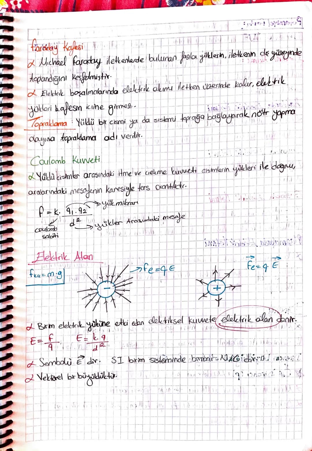 -Elektrostatik-

Elektrik yükü州来は前に

Ap=ne Notr

npene (-) yüklتب

Прупе (+) yükü

& En küçük yük miktarı darak kabul edilen bir proton veye