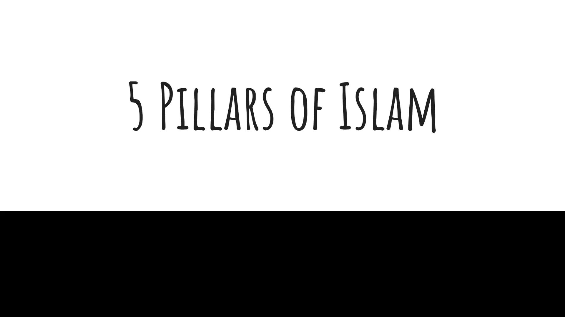 # 5 PILLARS OF ISLAM First Pillar: Shahadah

Facts:

•	Shahadah is the profession of faith.
•	Muslims recite the Shahada “There is no God bu