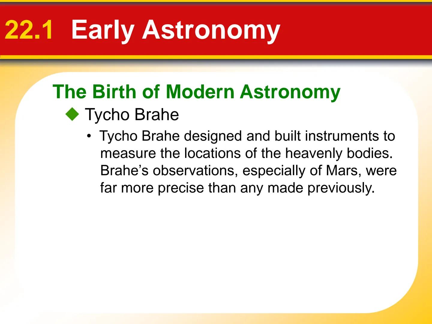 # Chapter Origin of Modern
## 22 Astronomy # 22.1 Early Astronomy

## Ancient Greeks

*   Astronomy is the science that studies the universe