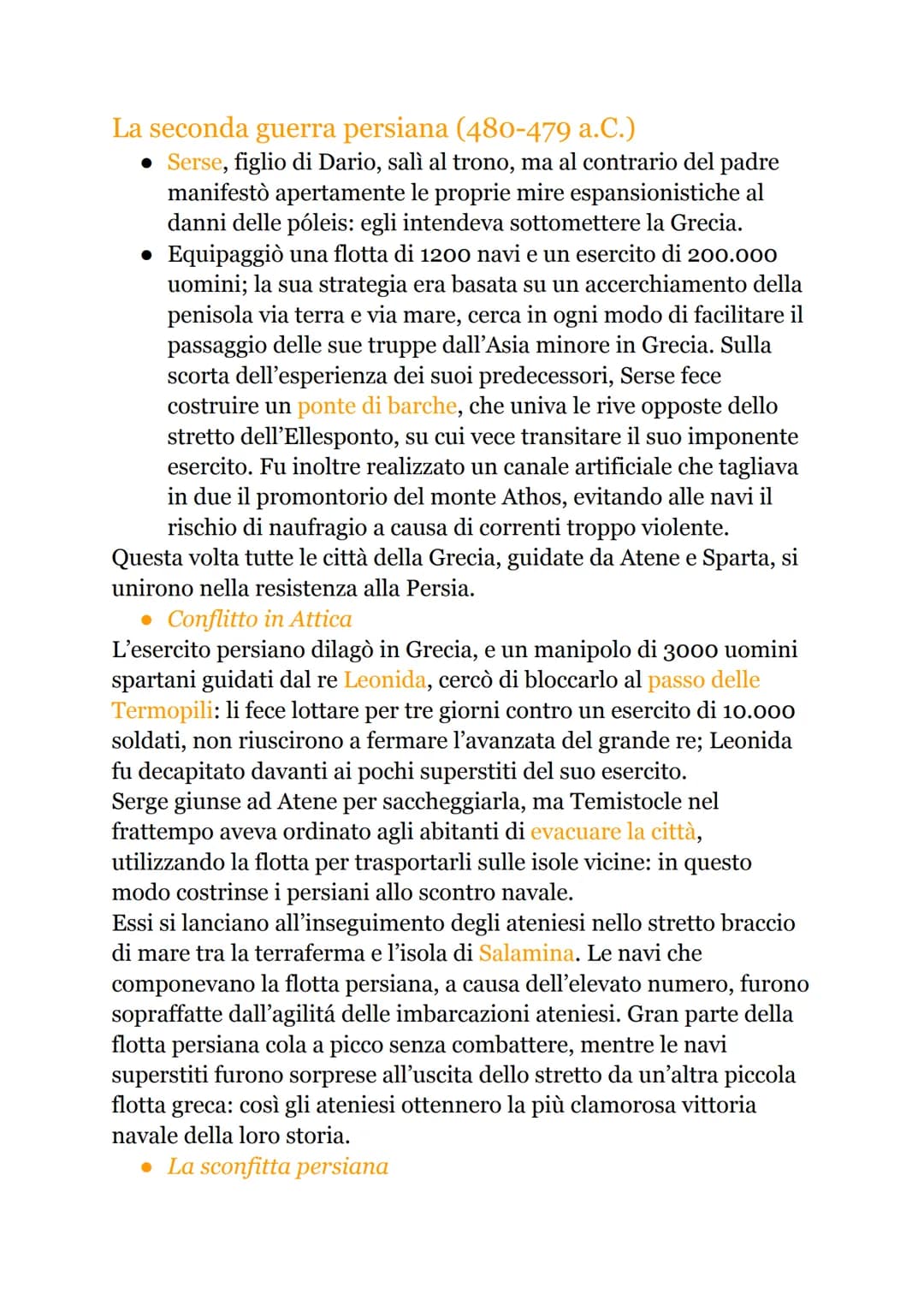 # LE GUERRE PERSIANE

L'espansionismo persiano

Il VI secolo in Oriente fu un'epoca di profonde trasformazioni: Ciro
il grande (559-529 a.C.