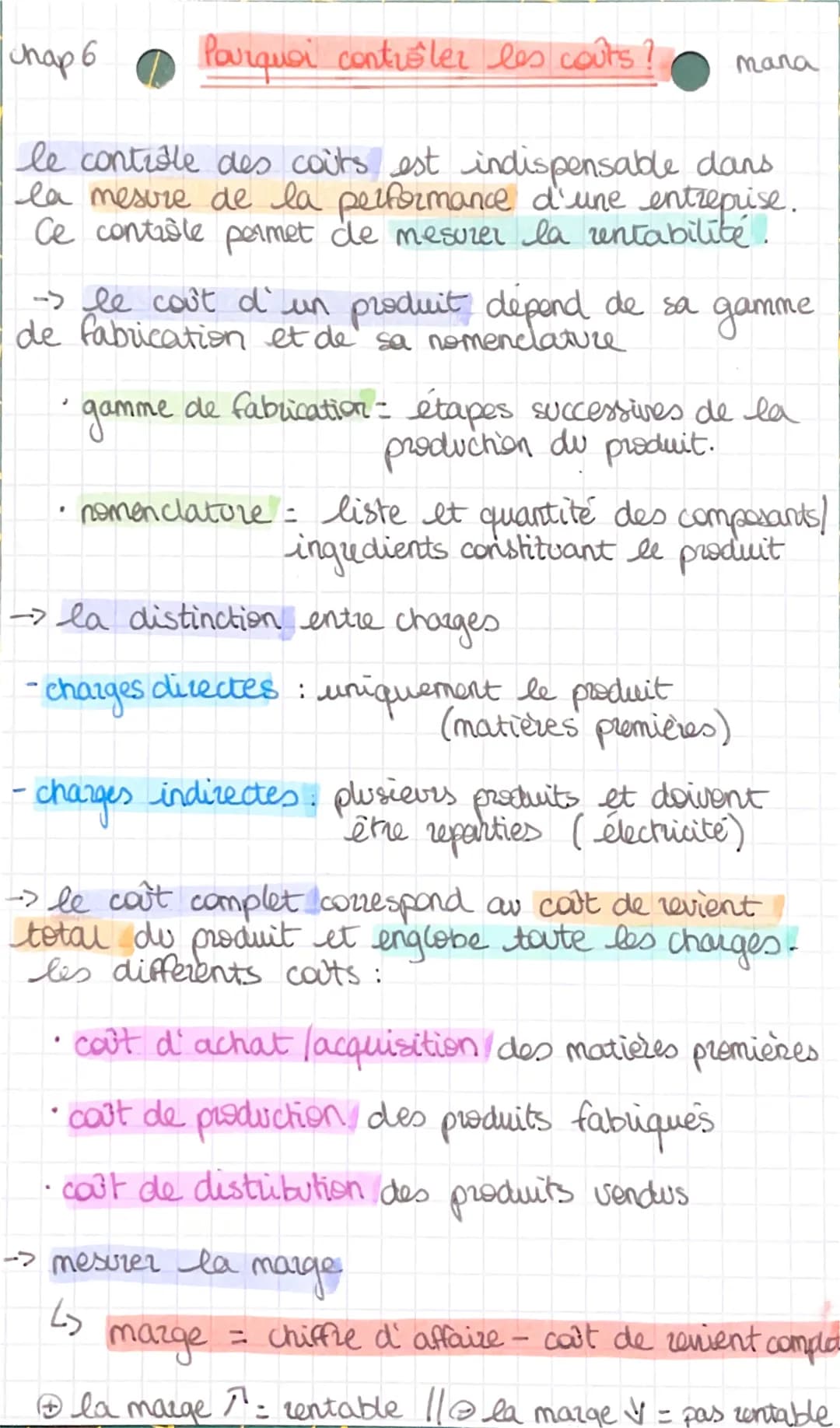 Uhap 6

Pourquoi contrôler les coûts?

mana

le controle des coûts est indispensable dans
la mesure de la performance d'une entreprise.
Ce c