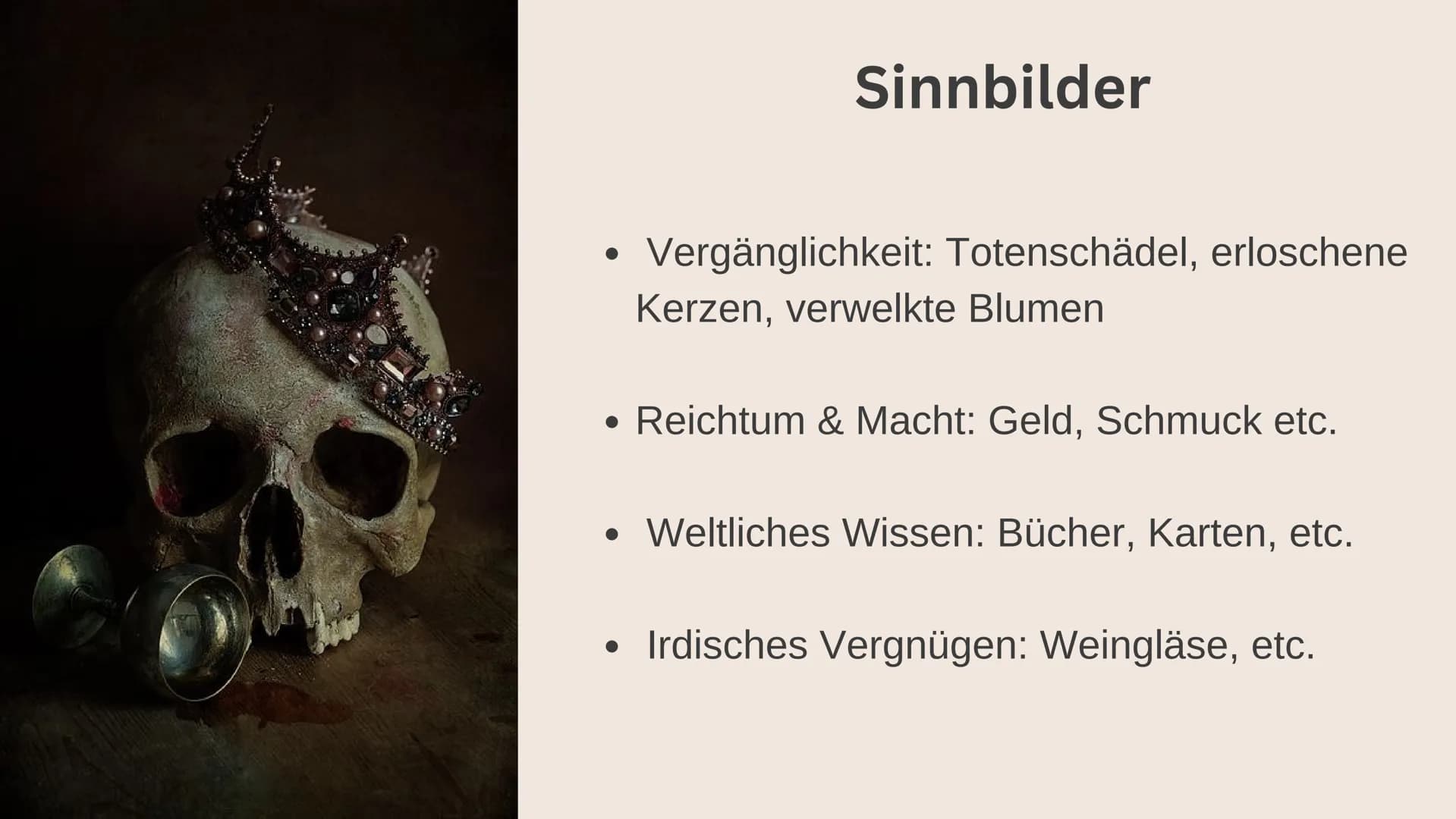 # Stillleben

des

Barock (gesellschaftliche) Hintergründe

Leitmotive

relevante Gestaltungsmittel

Gliederung

Stillleben & Arten von Stil