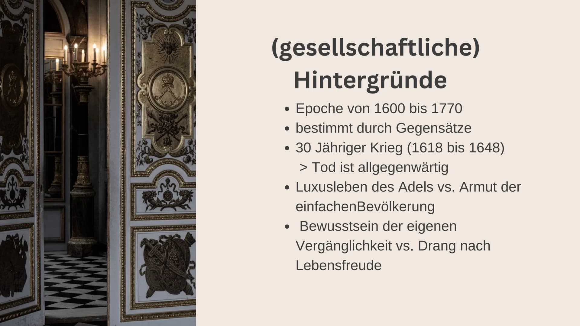 # Stillleben

des

Barock (gesellschaftliche) Hintergründe

Leitmotive

relevante Gestaltungsmittel

Gliederung

Stillleben & Arten von Stil