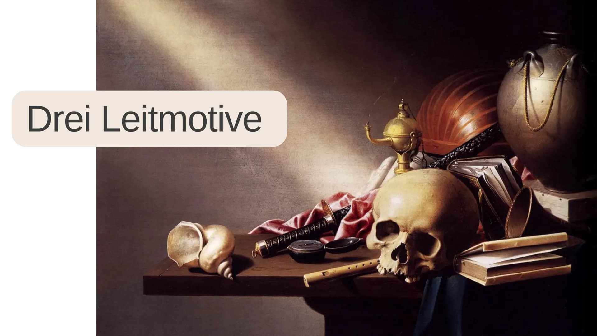 # Stillleben

des

Barock (gesellschaftliche) Hintergründe

Leitmotive

relevante Gestaltungsmittel

Gliederung

Stillleben & Arten von Stil