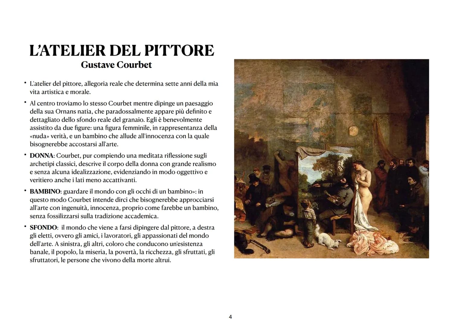 # REALISMO

Movimento artistico che ha come obiettivo la rappresentazione oggettiva della realtà e in particolare la vita delle classi
socia
