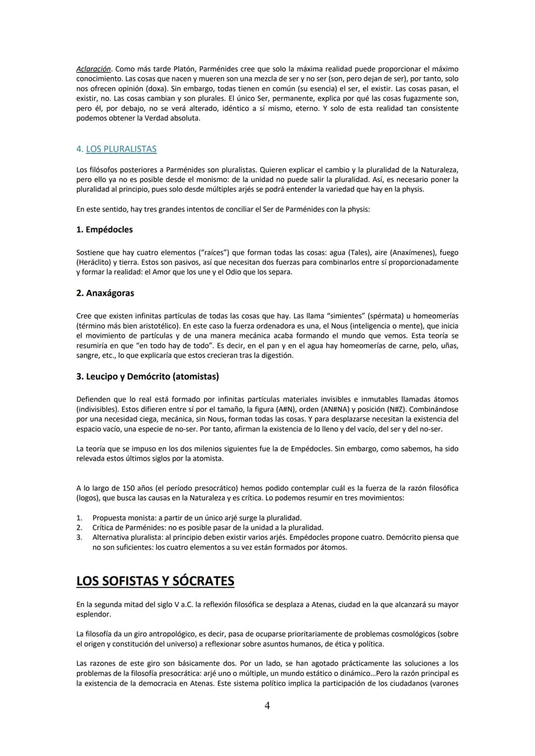 # LA FILOSOFÍA PRESOCRÁTICA

Los filósofos presocráticos son aquellos que son anteriores o contemporáneos de Sócrates, y que se dedicaron
pr