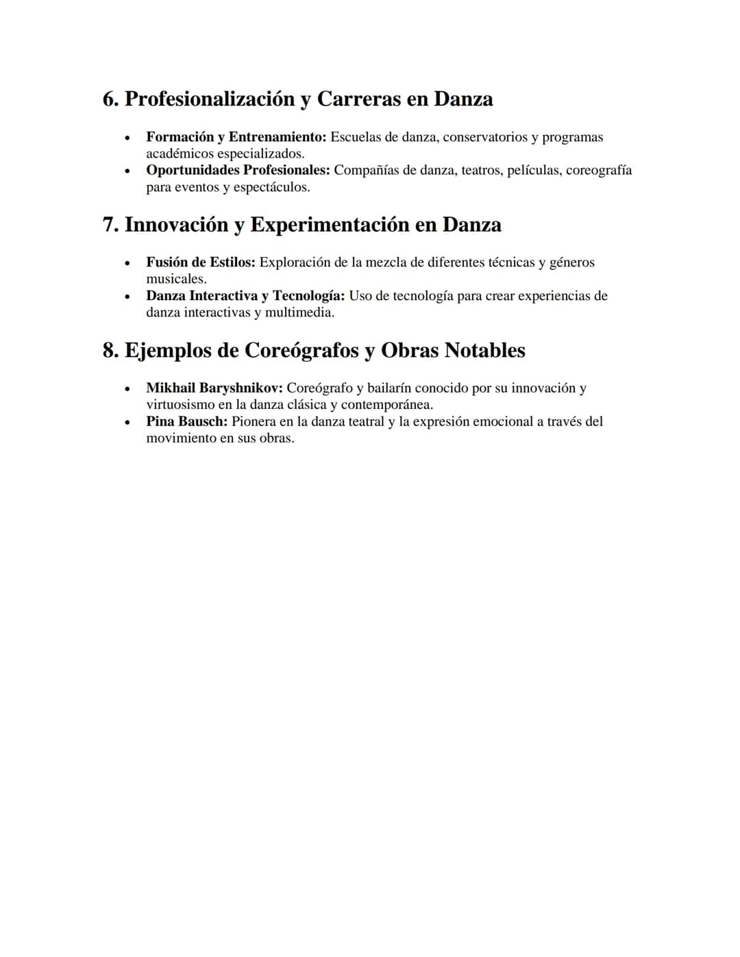 # Danza y Coreografía

APUNTES//

1. Introducción a la Danza

- Definición: Expresión artística que combina movimiento corporal rítmico y
se