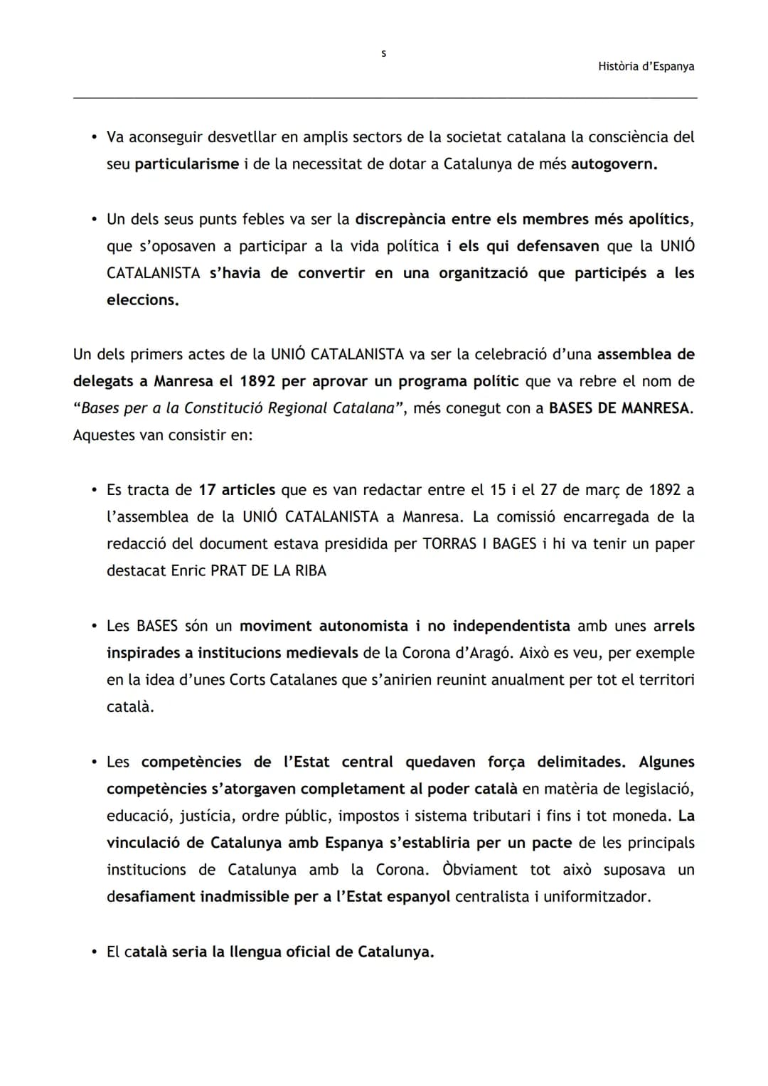 Història d'Espanya

BLOC 2. EL CATALANISME (1833 - 1931)

2.1. ORÍGENS I CONSOLIDACIÓ DEL CATALANISME (1833 - 1901)

2.1.1. ORÍGENS DEL CATA