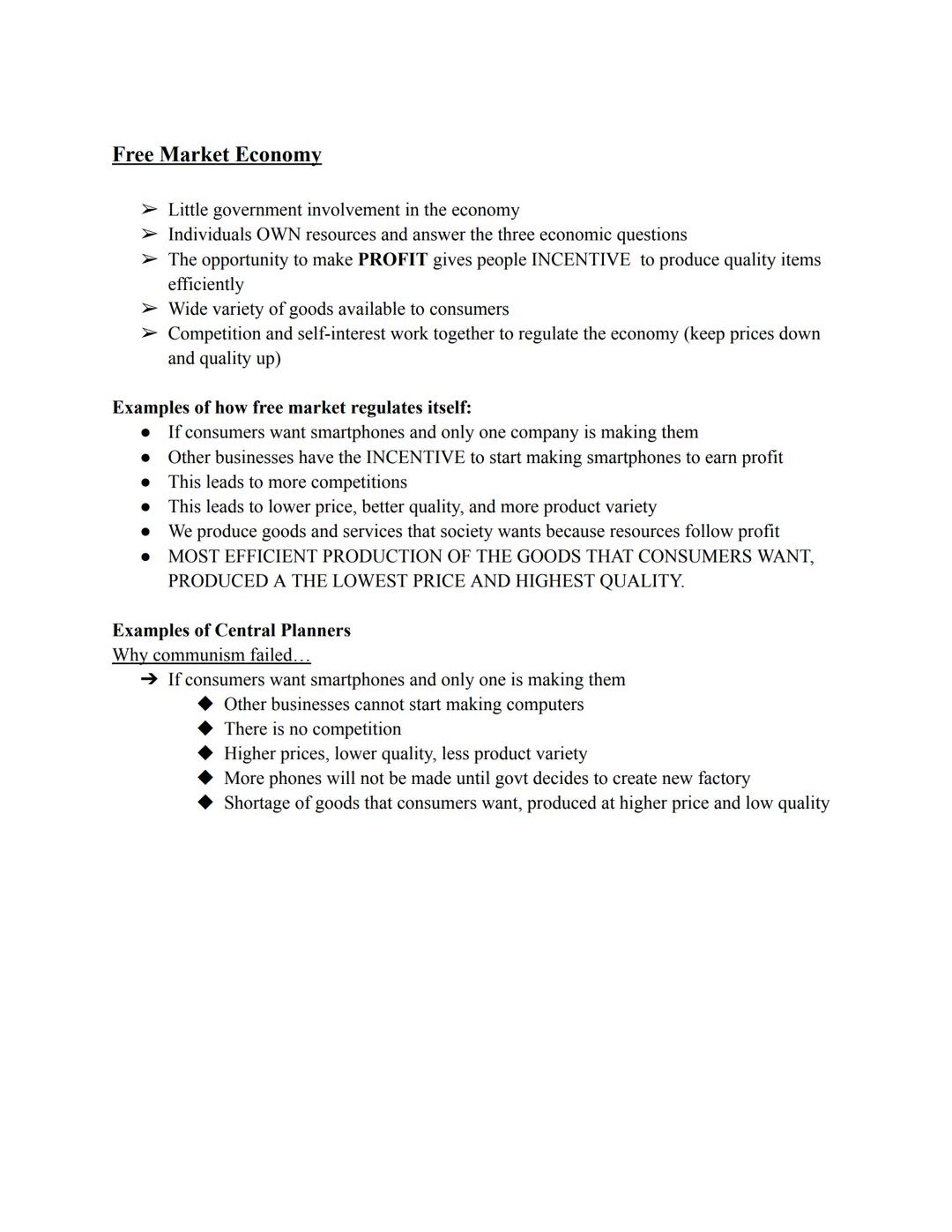 # 1. 1 Notes
Basic Economic Concepts

Scarcity: We have unlimited wants but limited resources

Economics: Study of making choices, Science o