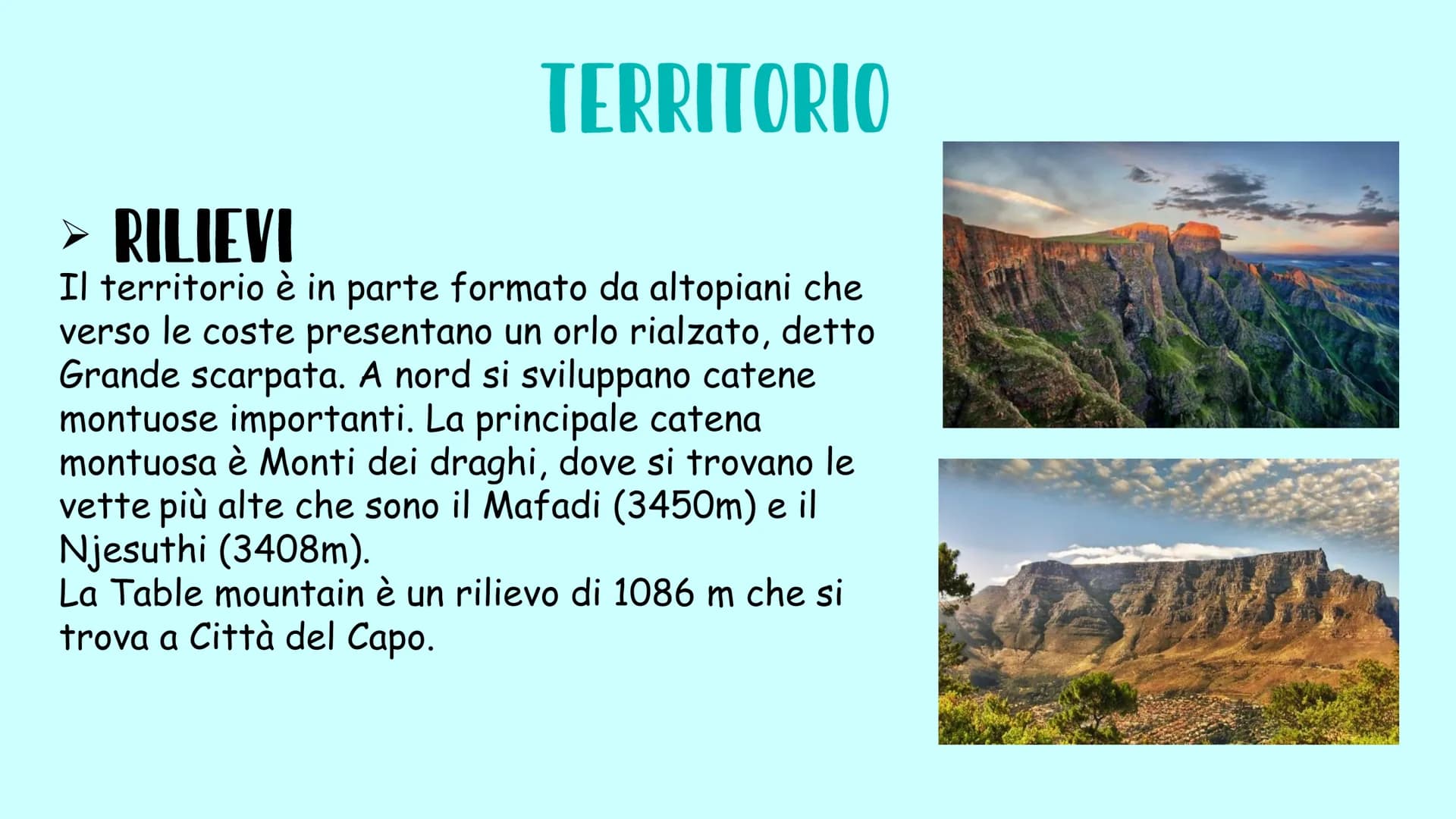 # SUDAFRICA

Francesca Sauchelli Boretto # DATI GENERALI

Estensione: 1.220.000 km²
Popolazione: 59,89 milioni
Forma di governo: Repubblica 