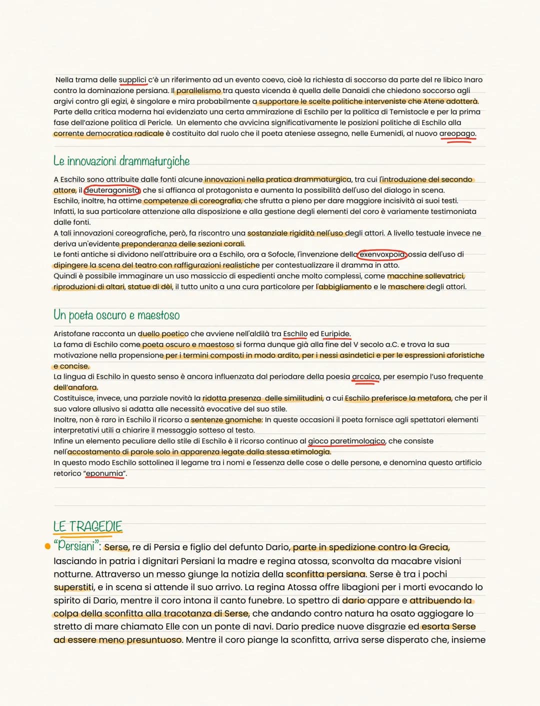 # Eschilo

Biografia

→ Eschilo nasce probabilmente nel 525 a.C. presso il demo attico di Eleusi.

-> Tra il 499 e il 496 prende parte al su