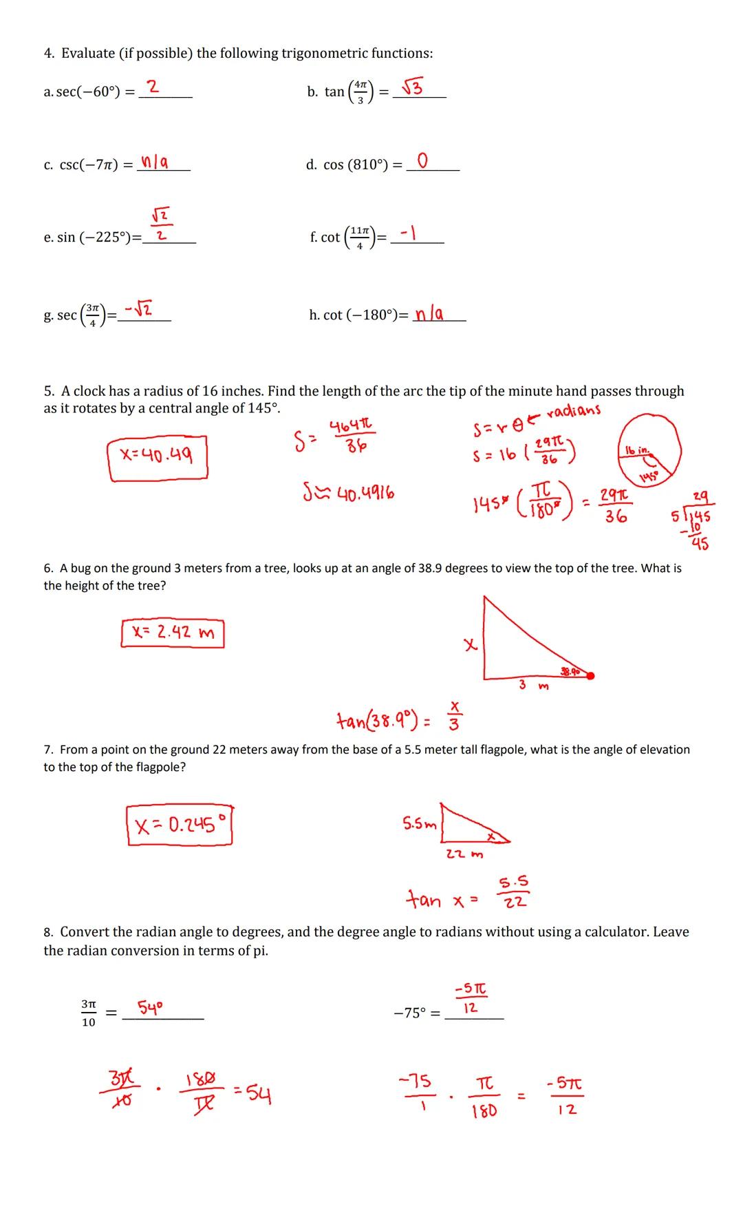 Pre-AP Pre-Calculus Section

14-1 to 14-4 REVIEW Practice Due: 1-20-2021

Name: Smruti Sannabhadti
Date: 01/19/21 Period: 2

1. Given 0 220°