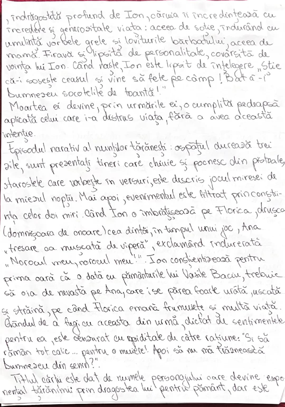 # RELAŢIA BINTRE BOUĂ PERSONAJE
Ion si Ana

Publicat in 1920, Iön este a capodoperă care infatizează
lumea satului în model realist.
Romanel
