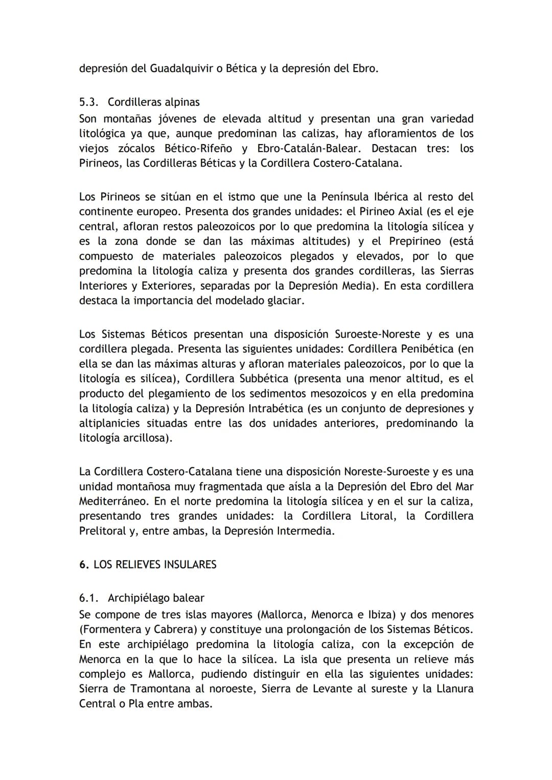 2324 GEOGRAFÍA - TEMA 2

# EL RELIEVE

1. INTRODUCCIÓN

2. CARACTERÍSTICAS GENERALES

3. LA MESETA Y SUS UNIDADES INTERIORES

3.1. Caracterí