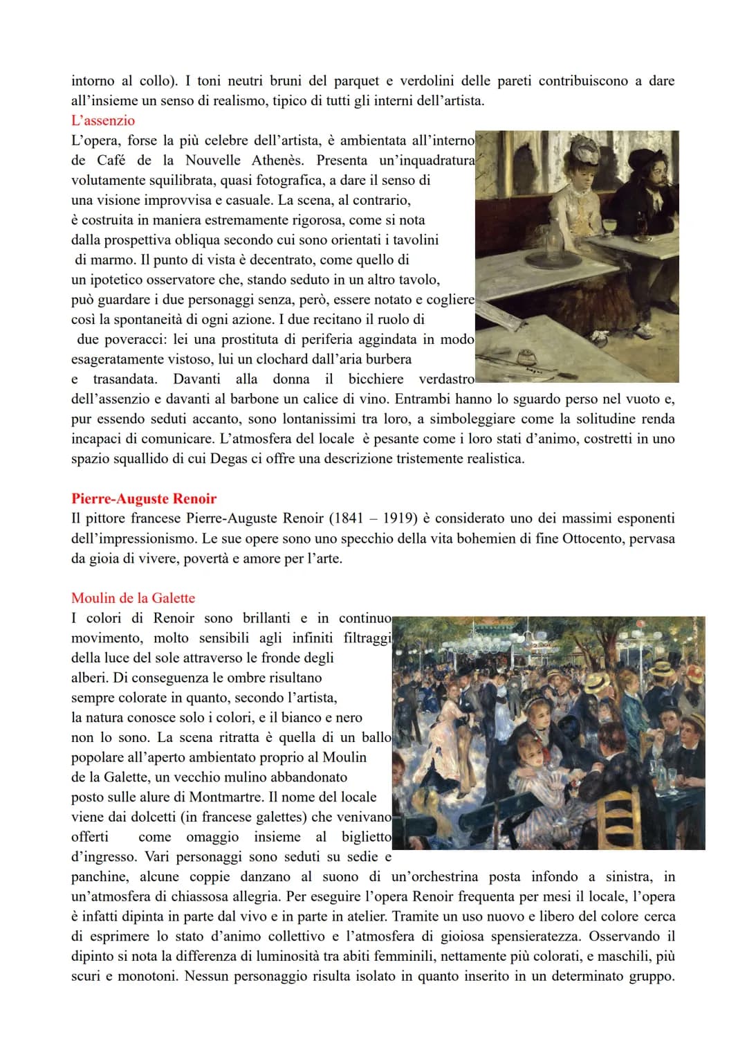 # IMPRESSIONISMO

L'Impressionismo è una corrente artistica nata a Parigi tra il 1860 e il 1870 durata fino ai primi anni
del Novecento e or
