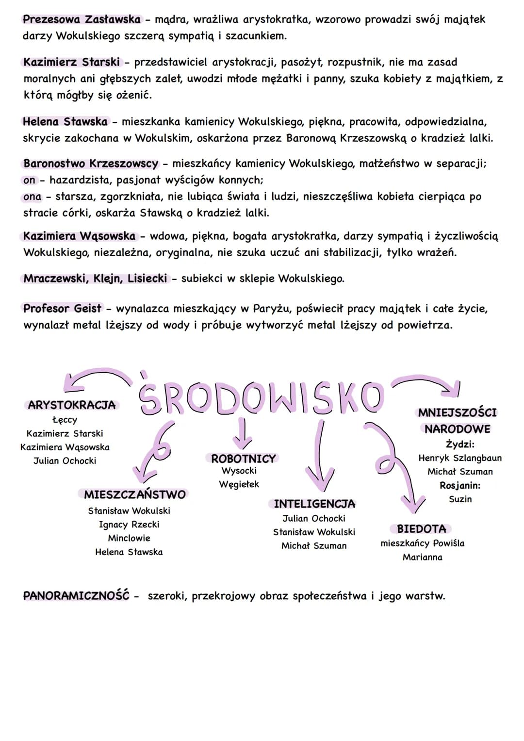 # Lalka
Bolesław Prus

## gatunek

„Lalka" jest powieścią realistyczną.

> Ukazane cechy to odtwarzanie świata i środowiska w sposób realist