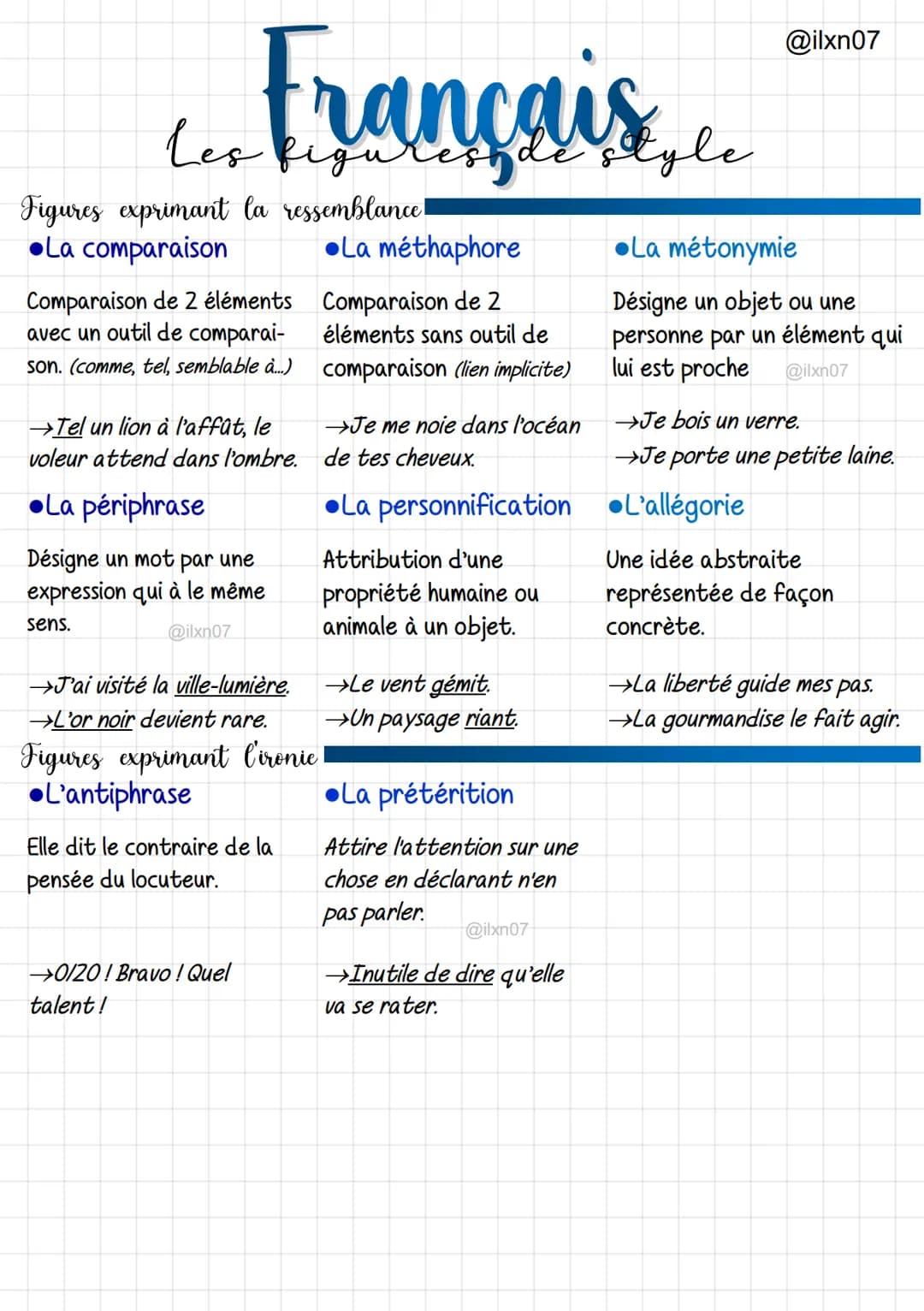 @ilxn07
# Français
## Les figures de style
Figures exprimant la ressemblance!

*   La comparaison

Comparaison de 2 éléments
avec un outil d