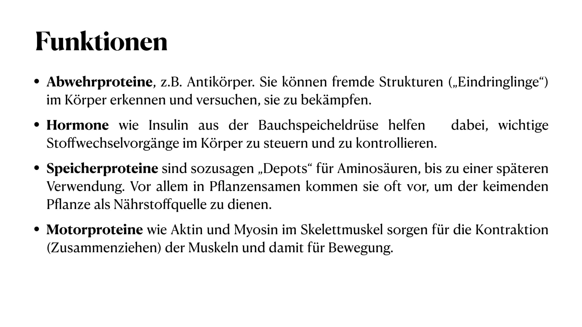 # PROTEINE

VON MELEK KAPLAN # Proteinen

Wichtige Moleküle im Körper von Lebewesen

Proteine (Eiweiße) sind Makromoleküle. Man versteht dar