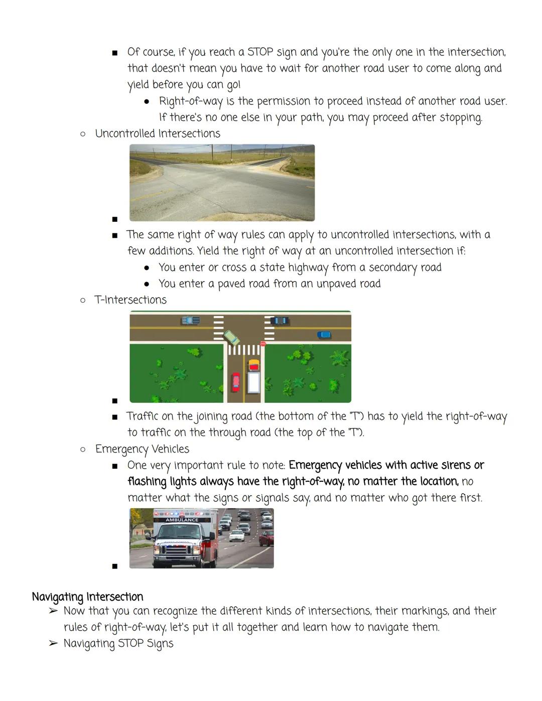 # Intersections
## Intersections and Special Signals

> Intersections are one place where you'll put all your training to the test.
> The pu