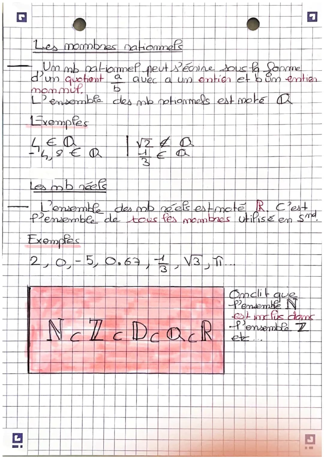• Maths •

-les ensembles de mambres-

Les mambres emtiens matunels

- Unmb entier matunel ost um mb entier qui
est positig. L'ensemble des 