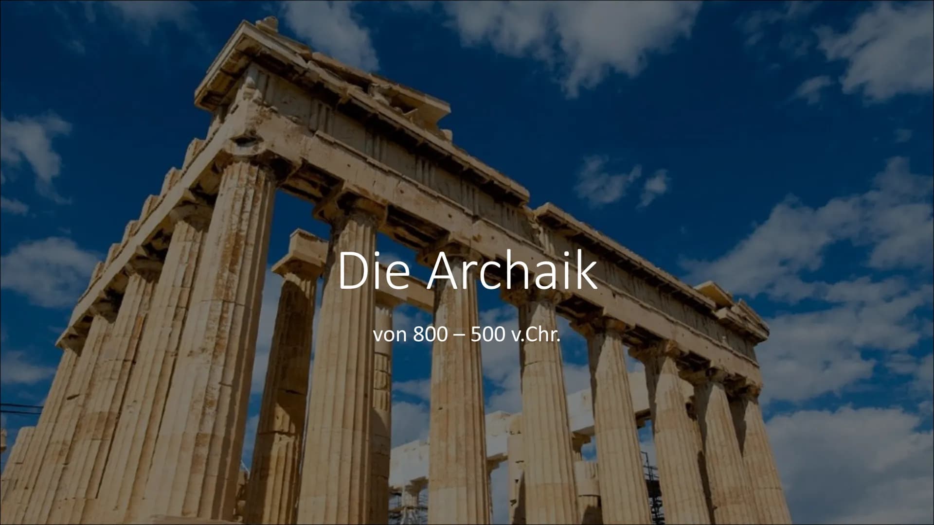 # Griechische Antike

und ihre Kunstperioden # Gliederung

- Griechische Antike
- Archaik
- Klassik
- Hellenismus
- Vergleich
- Menschenbild