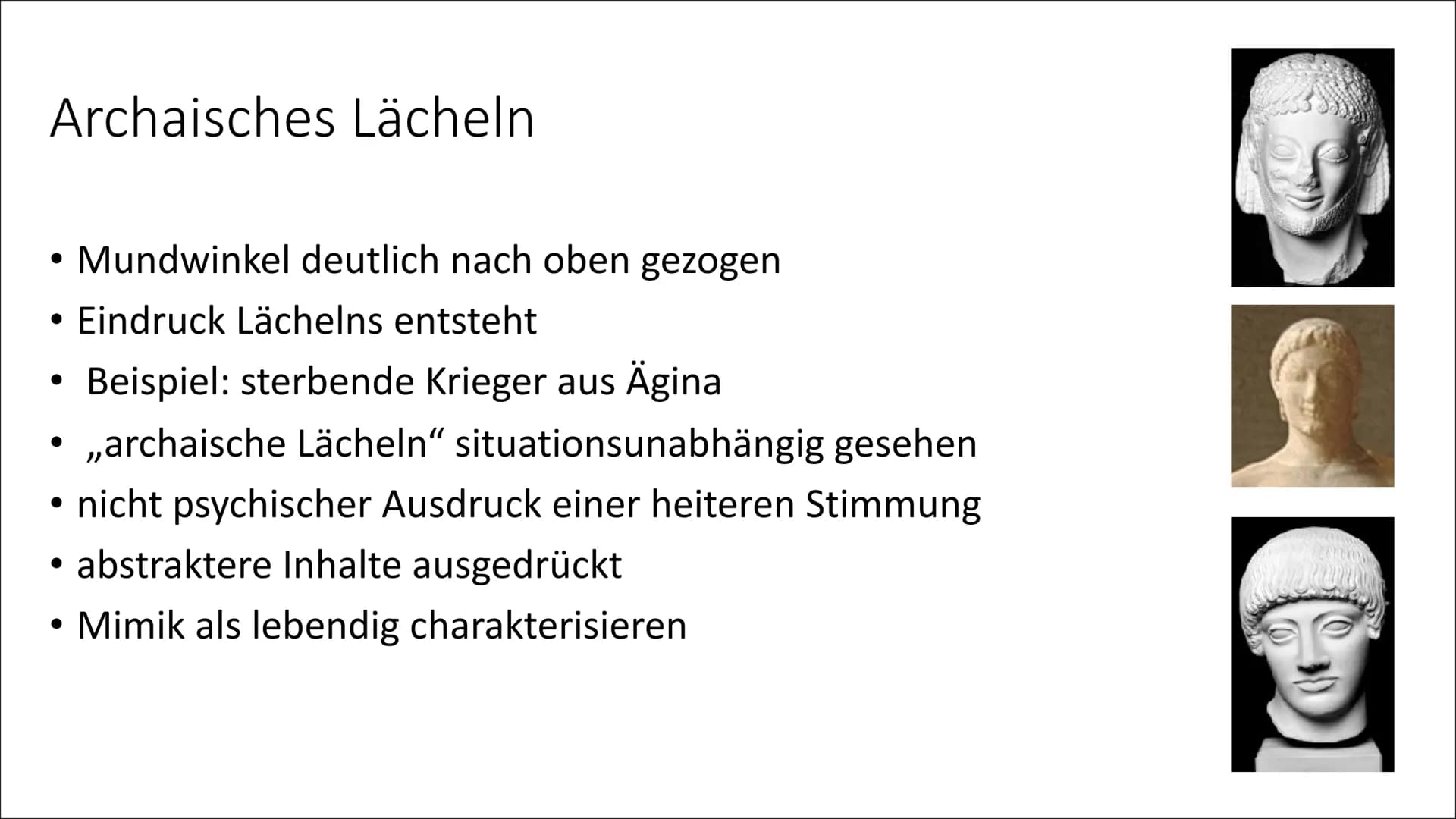 # Griechische Antike

und ihre Kunstperioden # Gliederung

- Griechische Antike
- Archaik
- Klassik
- Hellenismus
- Vergleich
- Menschenbild