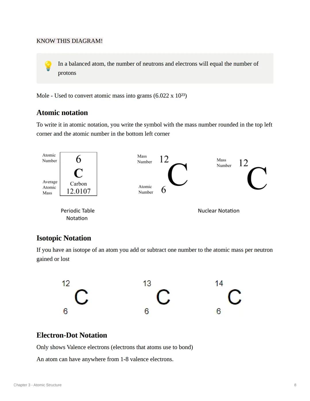 # Chapter 3 - Atomic Structure

History of Atoms

Democritus (400 B.C.) - Coined Atomos

*   Greek Philosopher

*   The first person to thin