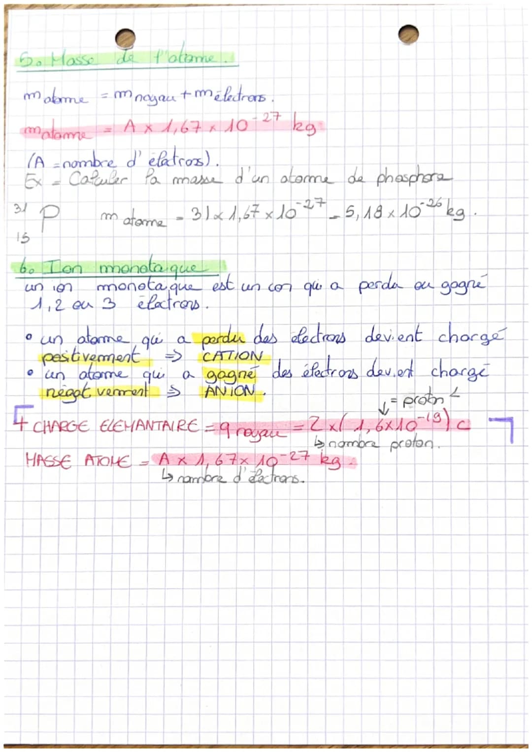 # Physique-Chimie 6

Chap.3 - Identité de la matière à P'echelle
microscopique.

structore de l'atame

trons qu gravitent
Il est formé d'un 