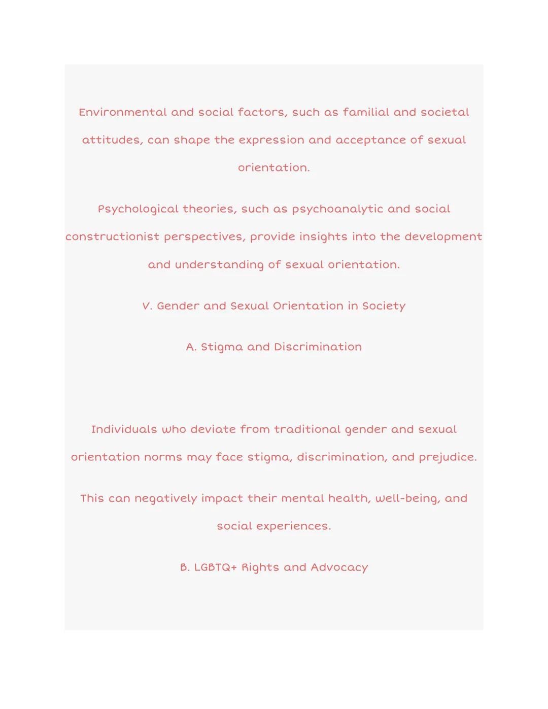 6.7 Gender and Sexual Orientation:

I. Introduction

The study of gender and sexual orientation is a significant area of
research in psychol