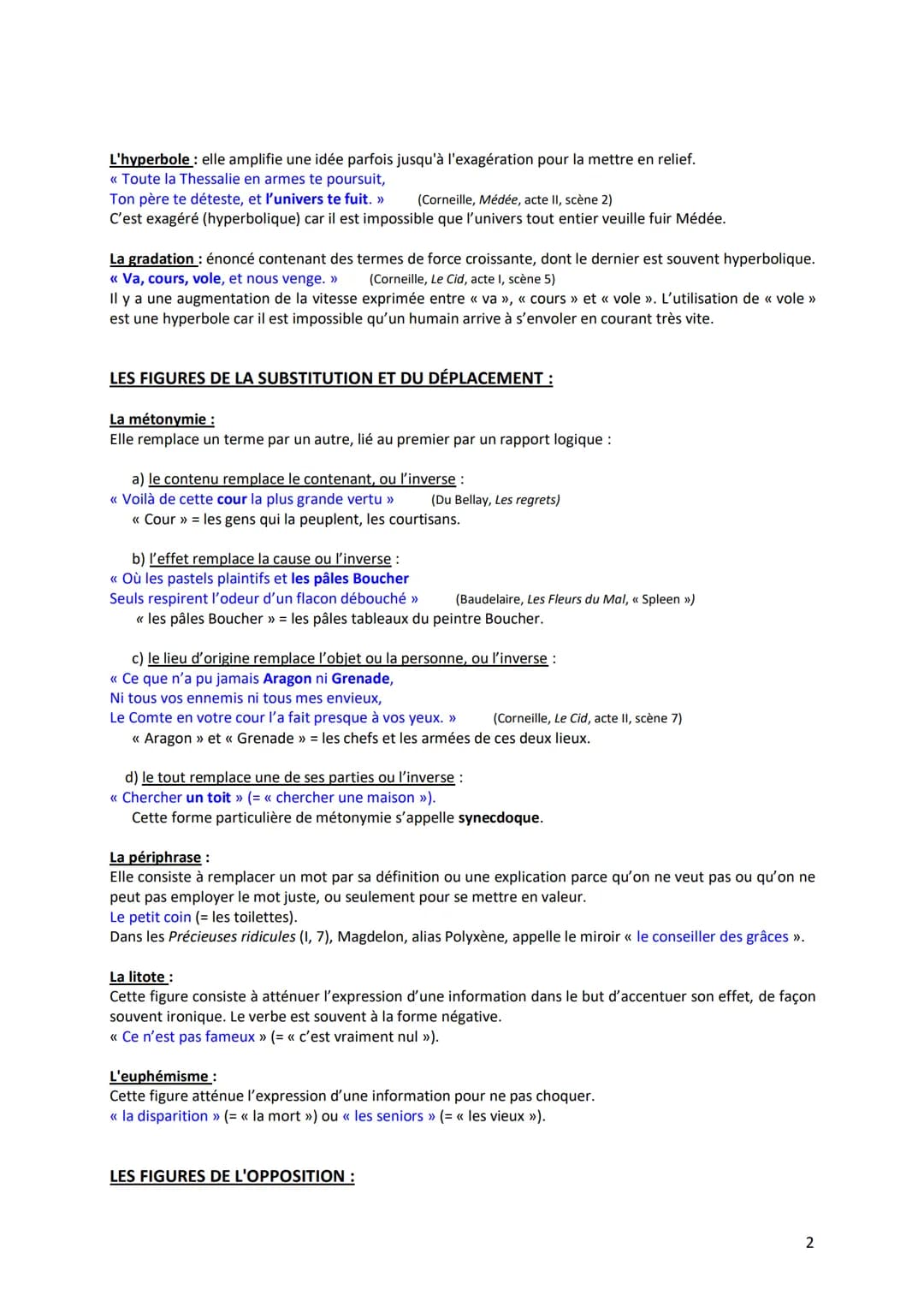 # FICHE METHODE : LES FIGURES DE STYLE

LES FIGURES DE L'ANALOGIE :

La comparaison :
Elle rapproche deux éléments comportant une caractéris
