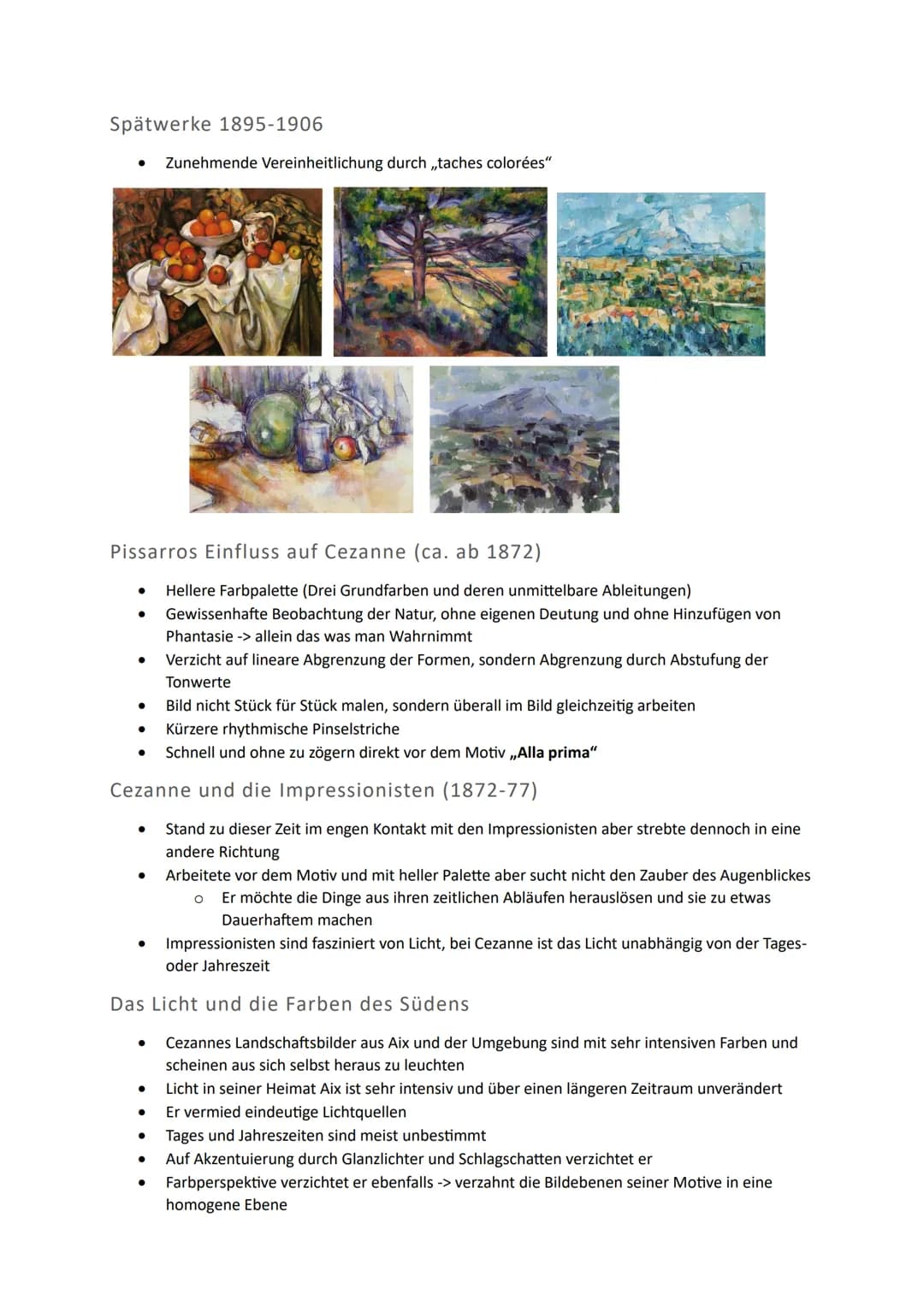 Cezanne

Biografie

*   1839 in Frankreich als ältester von drei Kindern geboren
*   1859 nimmt gegen den eigenen Willen auf Wunsch seines
 