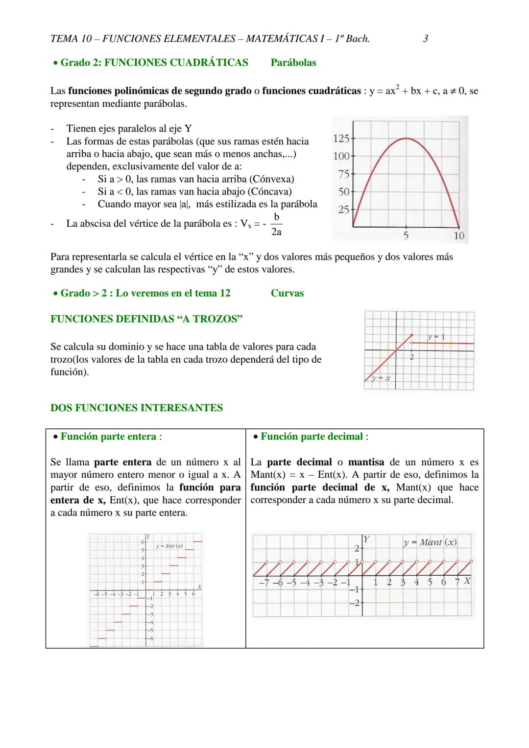 TEMA 10-FUNCIONES ELEMENTALES - MATEMÁTICAS 1-1º Bach.
1
TEMA 10 - FUNCIONES ELEMENTALES

10.1-CONCEPTO DE FUNCIÓN

DEFINICIÓN: f es una fun