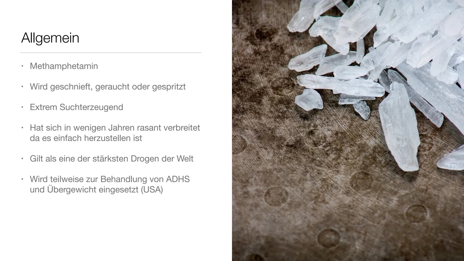 # Drogen und ihre Wirkungen Gliederung

• Was sind Drogen überhaupt?

Legale und illegale Drogen

Drogensucht

3 Drogenarten

Die schlimmste