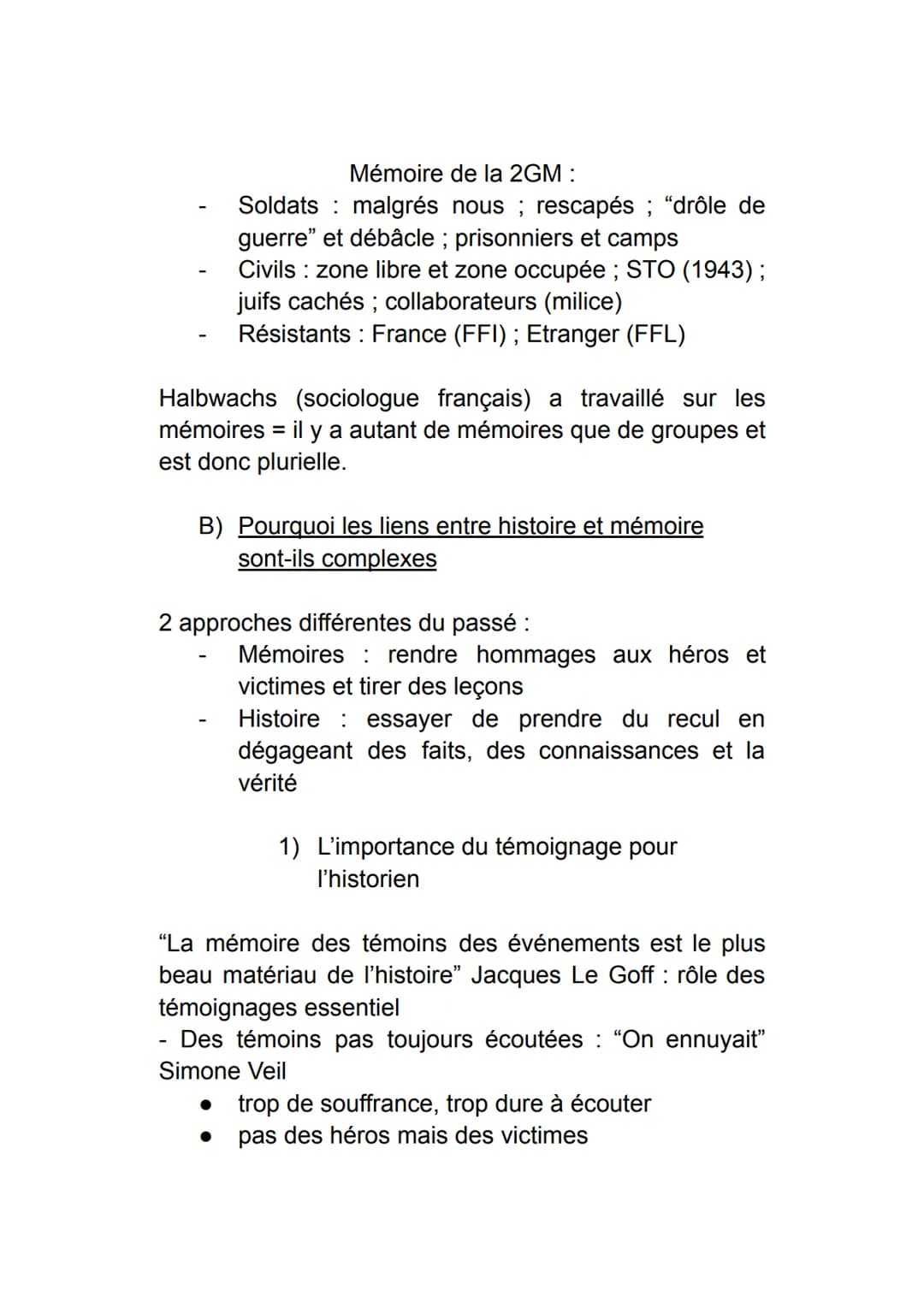 # Thème 3: Histoire et mémoires

Introduction: histoire et mémoire, mémoire et
justice

Exaction: un crime "gratuit" qui ne change pas le co