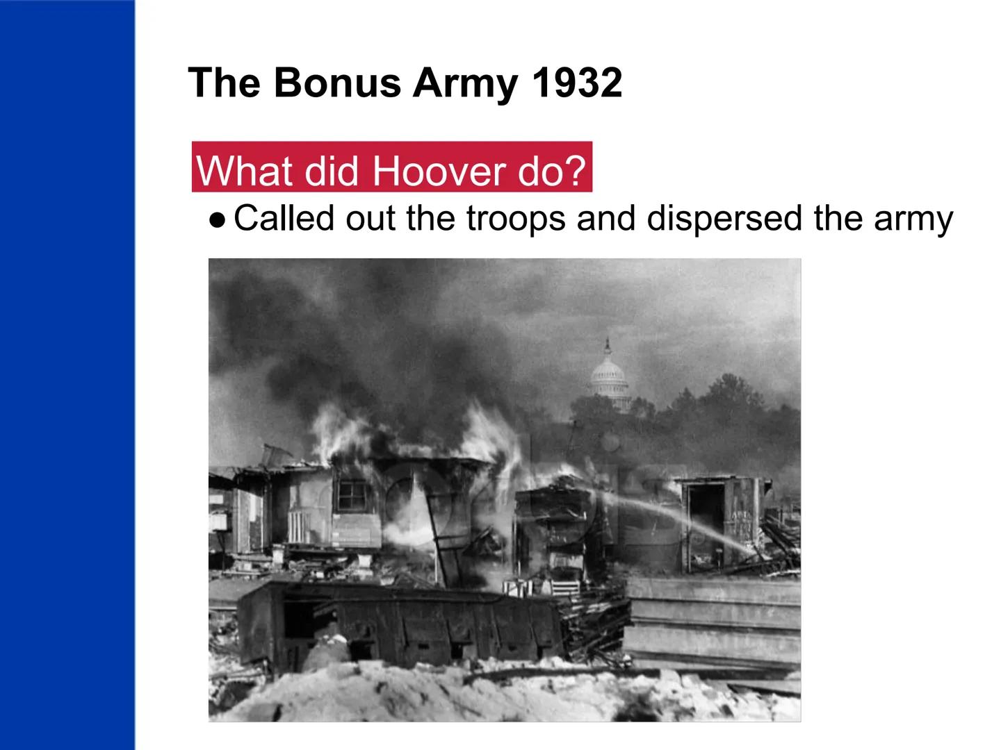 # The New Deal

US History The "Old Deal"

What?

• President

Hoover's

reaction to the

Great

Depression

COBIS

President Herbert Hoover